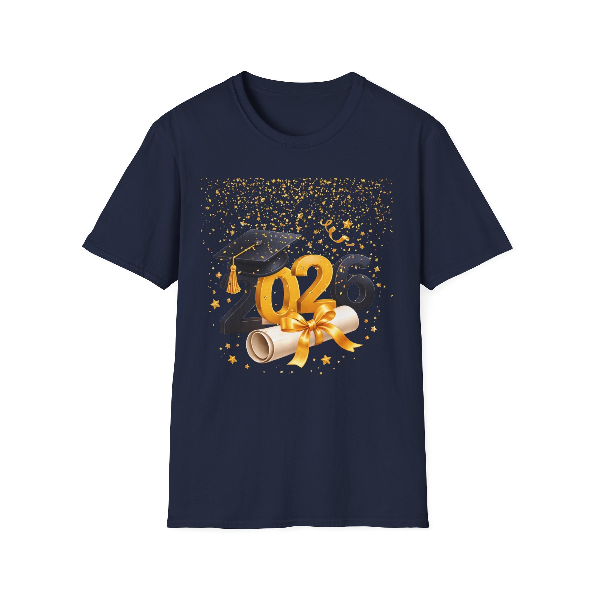 2026 Graduation T-Shirt – Class of 2026 Cap & Diploma Celebration Tee