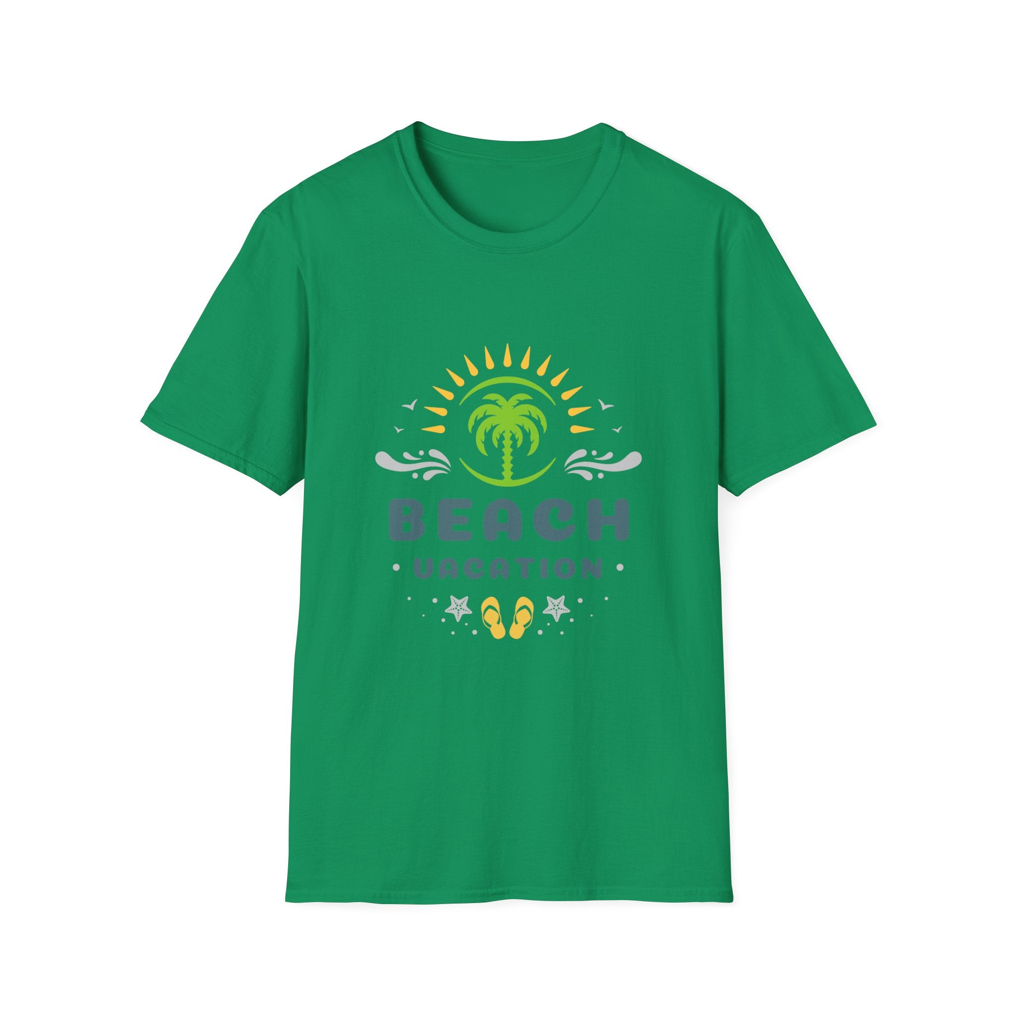 Beach Vacation T-Shirt — Palm Tree Sunset Graphic Tee