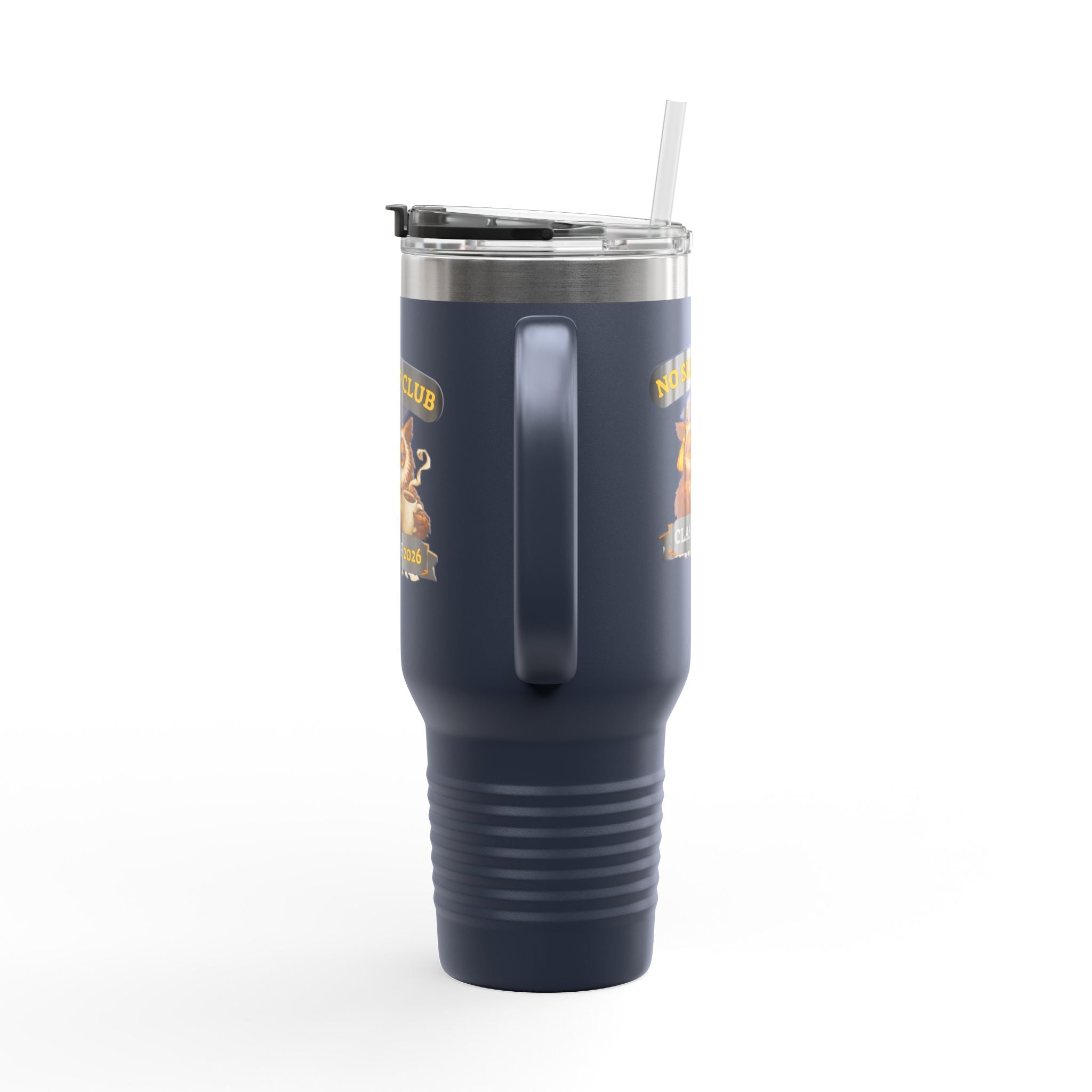 40oz Insulated Travel Mug – "No Sleep Club" Class of 2026 Graduation Tumbler
