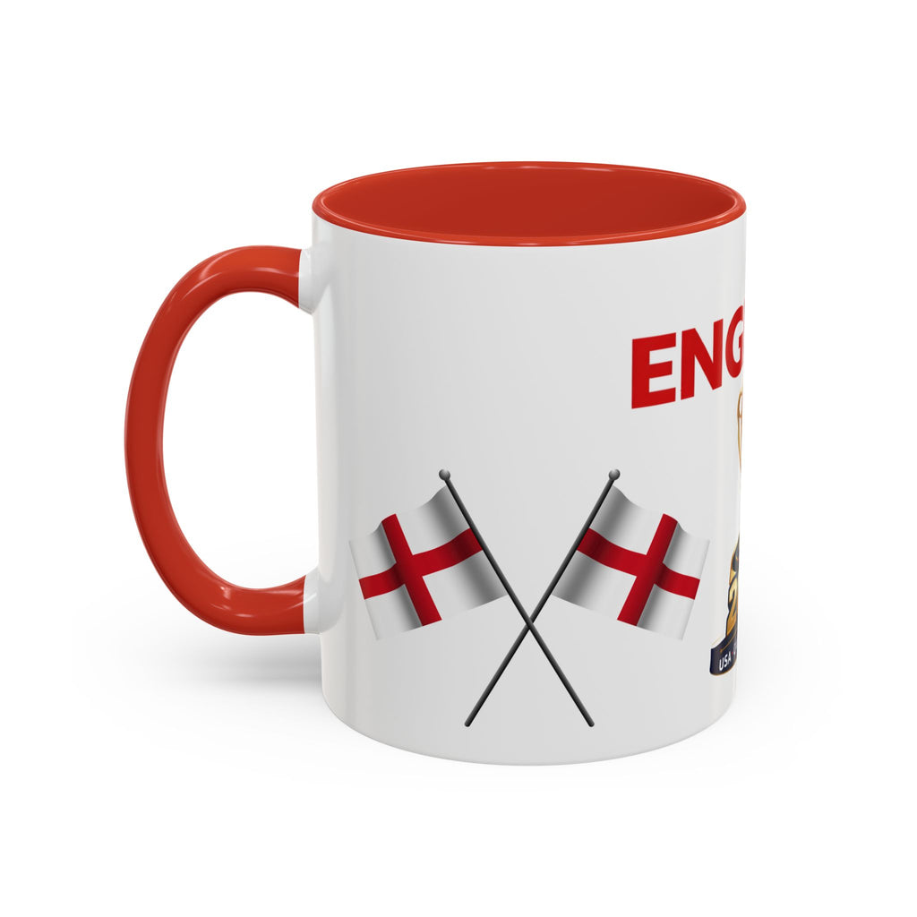 England 2026 Soccer Trophy Accent Coffee Mug — Cup Fan Gift (11/15oz)