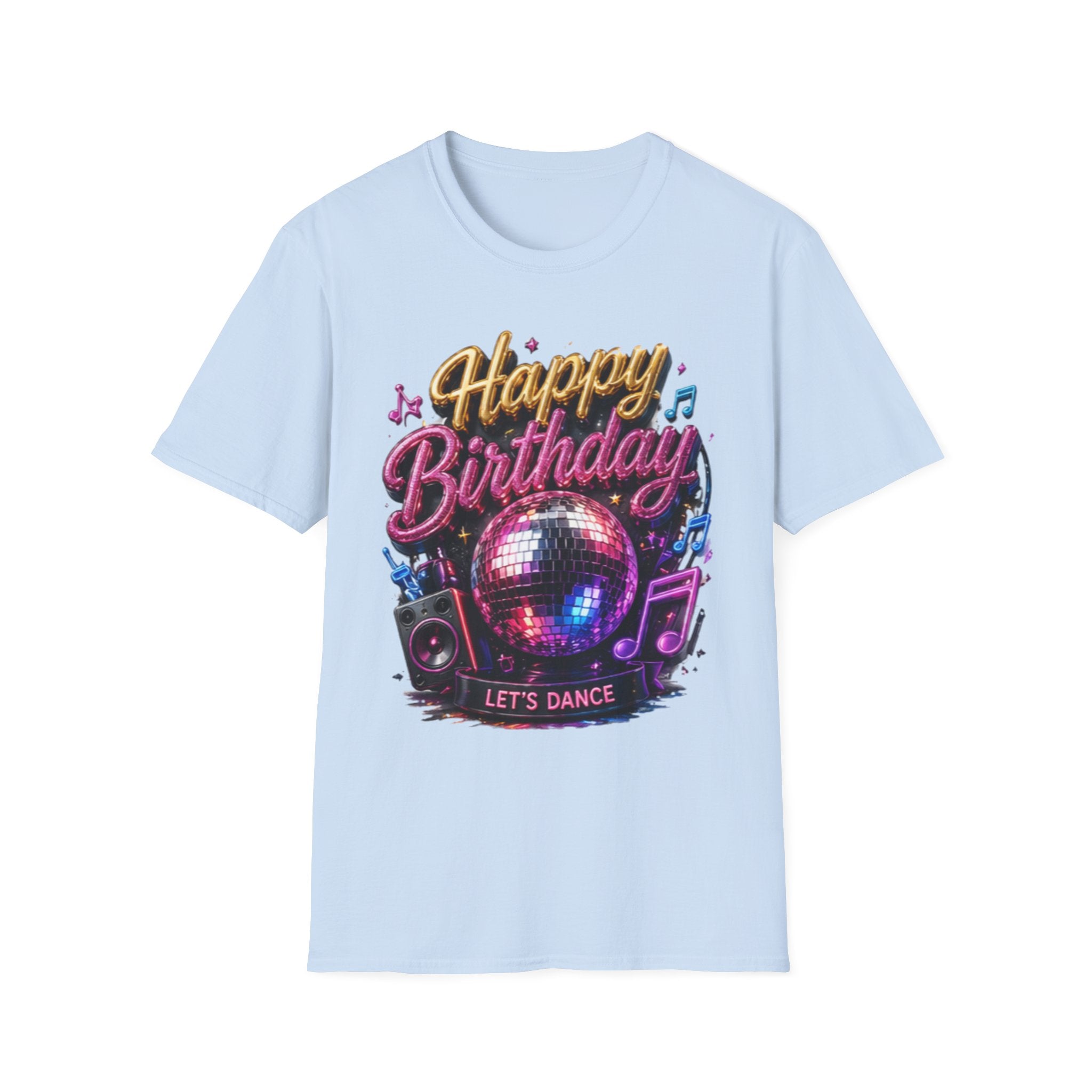Happy Birthday Disco T-Shirt — Let's Dance Party Tee