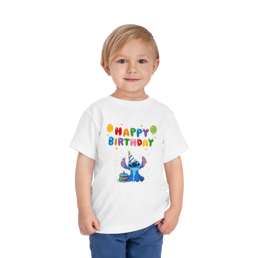 Stiche birthday Toddler Short Sleeve Tee