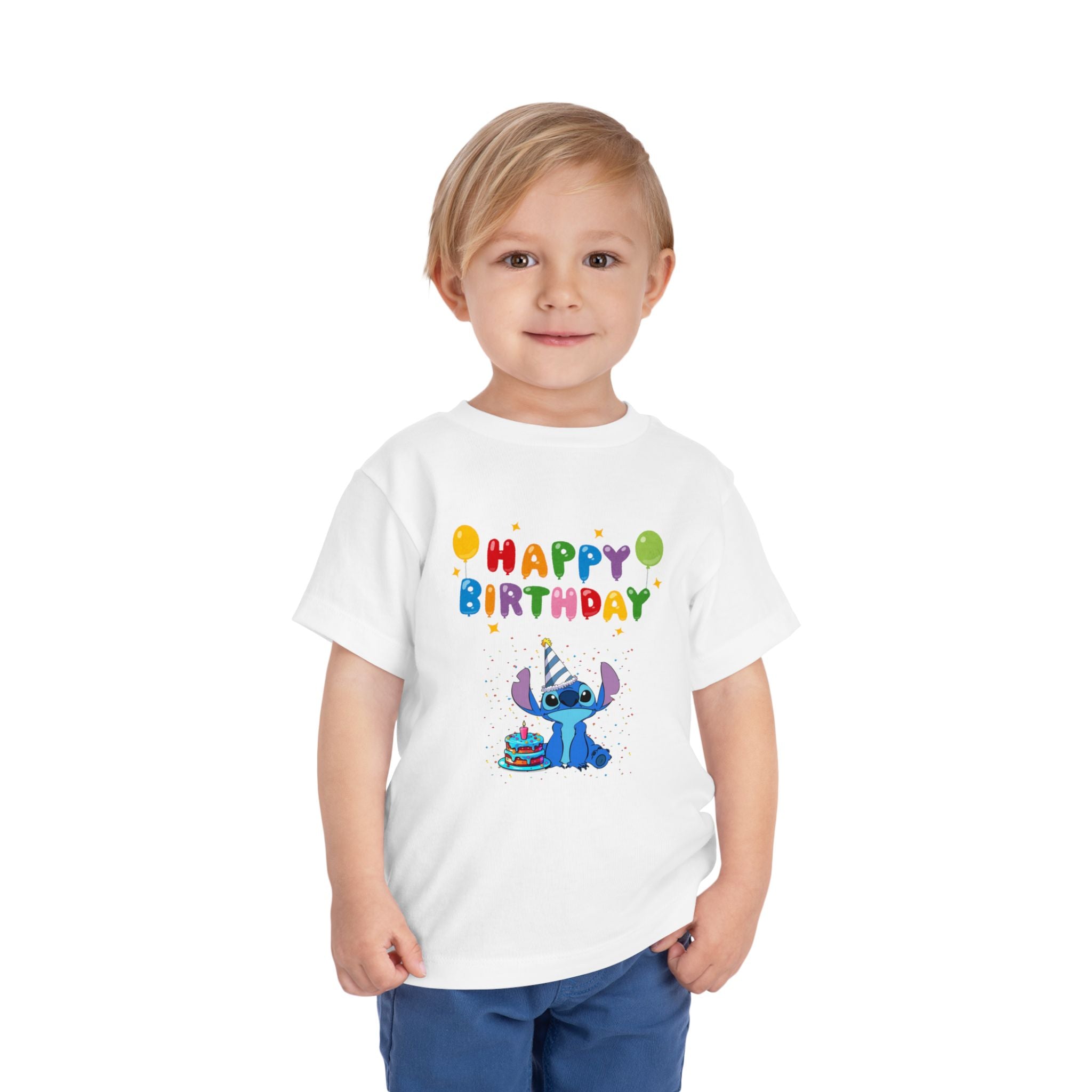 Stiche birthday Toddler Short Sleeve Tee