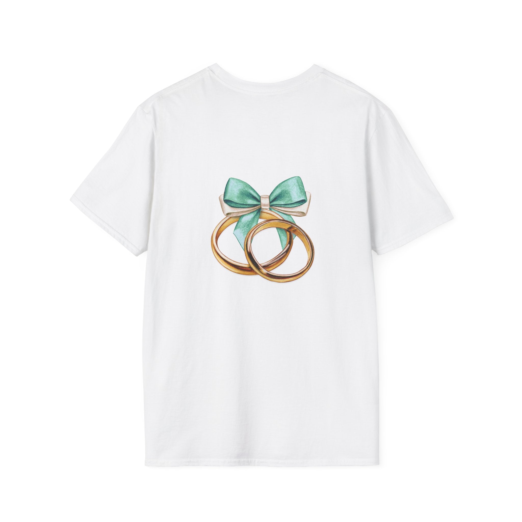 Wedding Couple Graphic T-Shirt — Bridal & Groom Rings Design