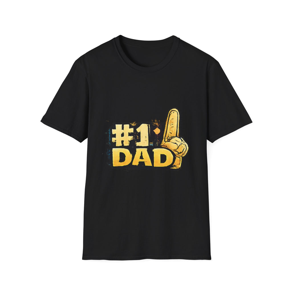#1 Dad T-Shirt – Foam Finger "#1 DAD" Father's Day Tee