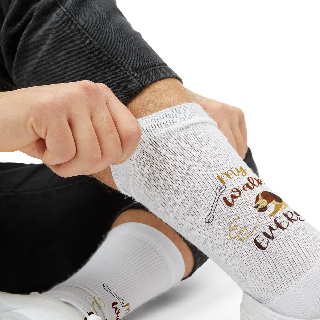 Cozy Fall 'Give Me Coffee & Cuddles' Sublimated Socks