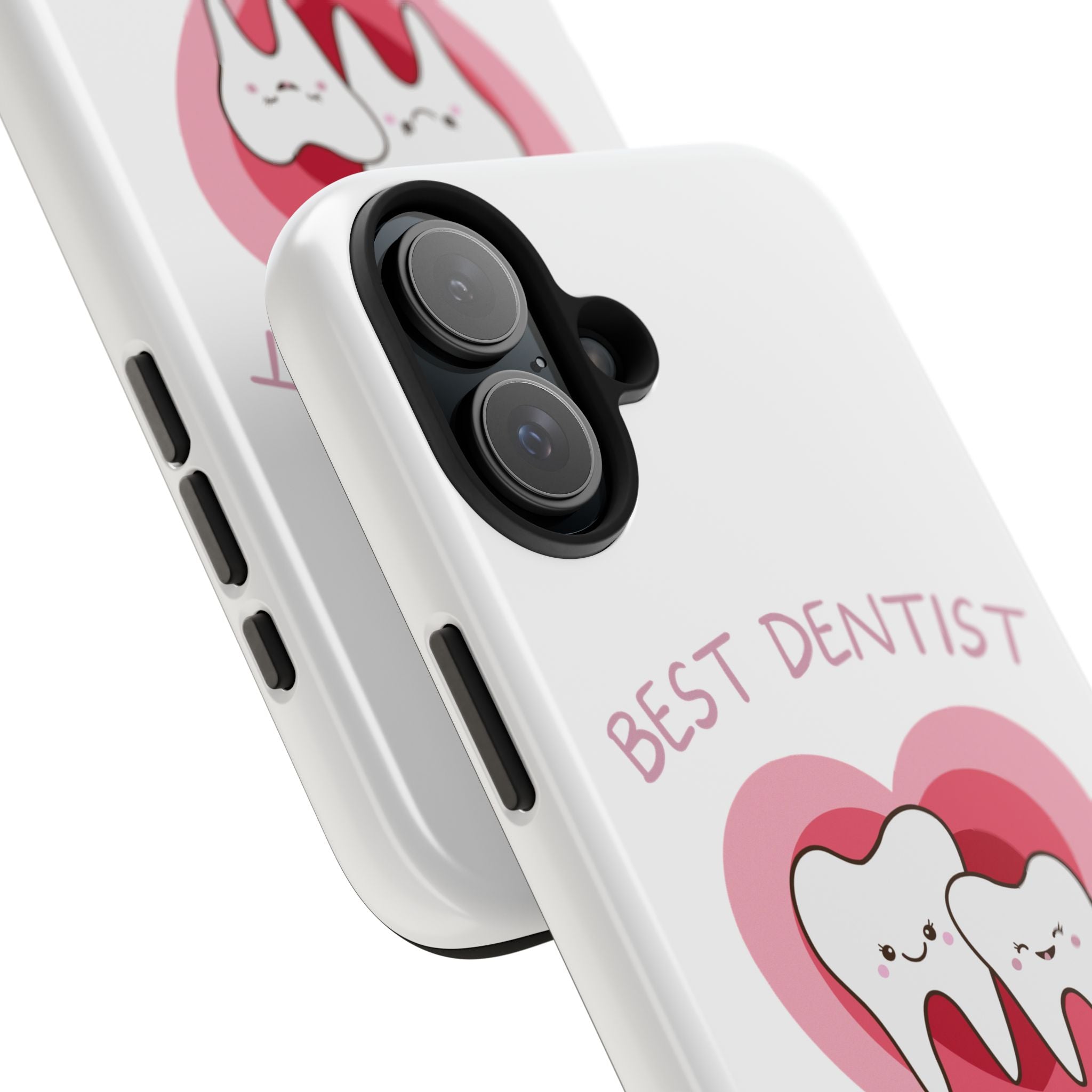 Tough Phone Case — “Best Dentist in Town!” Cute Tooth Heart Design