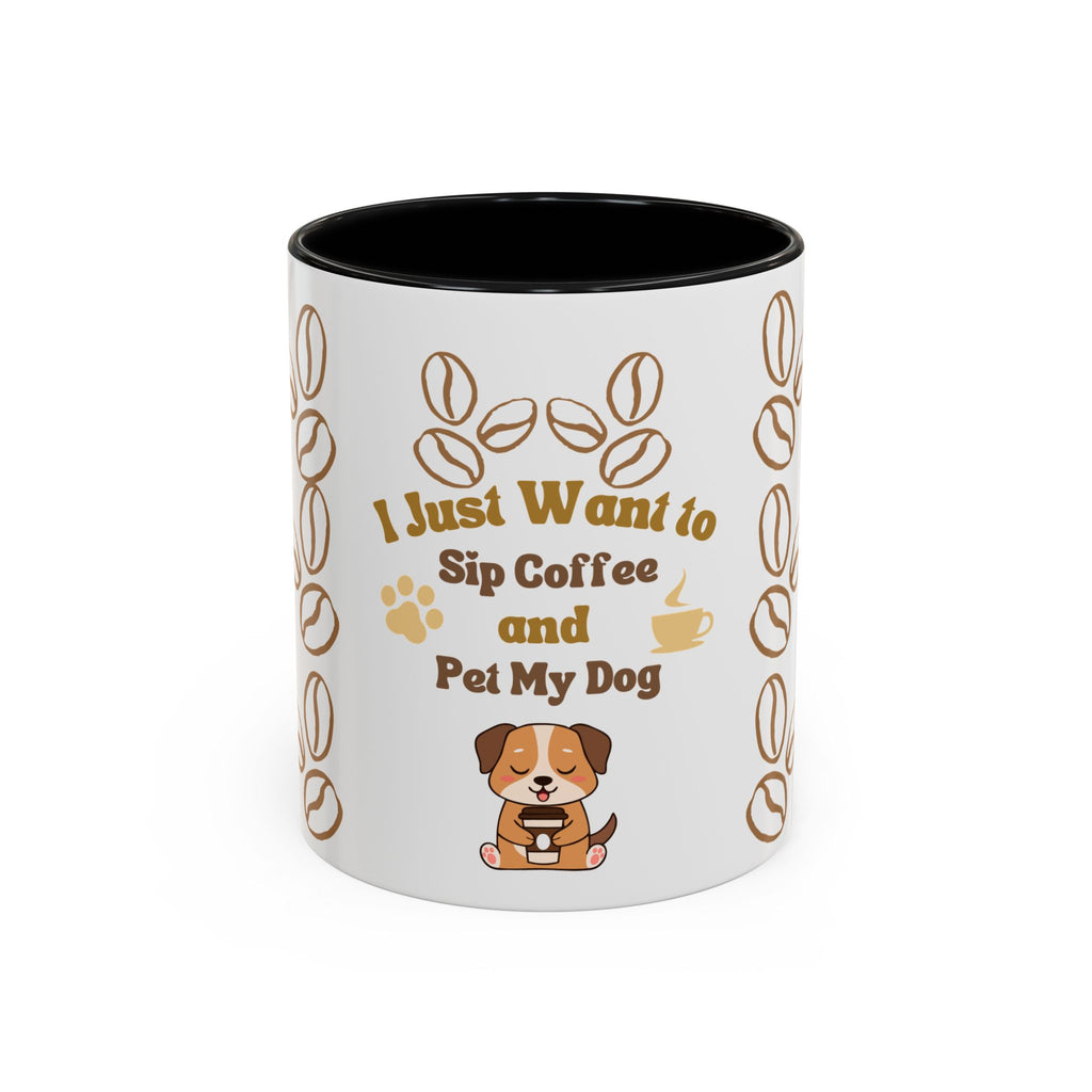coffee & dog Accent Coffee Mug (11, 15oz)
