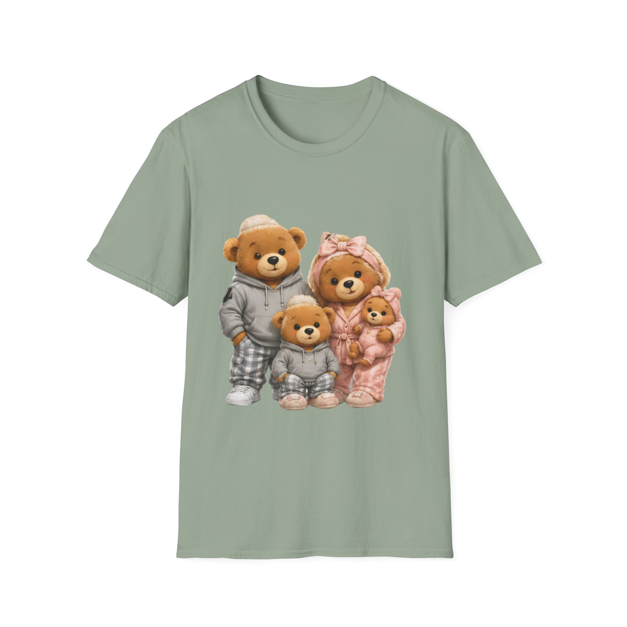 Teddy Bear Family unisex T‑Shirt — Cute Cozy Bears Graphic Tee for Parents & Kids