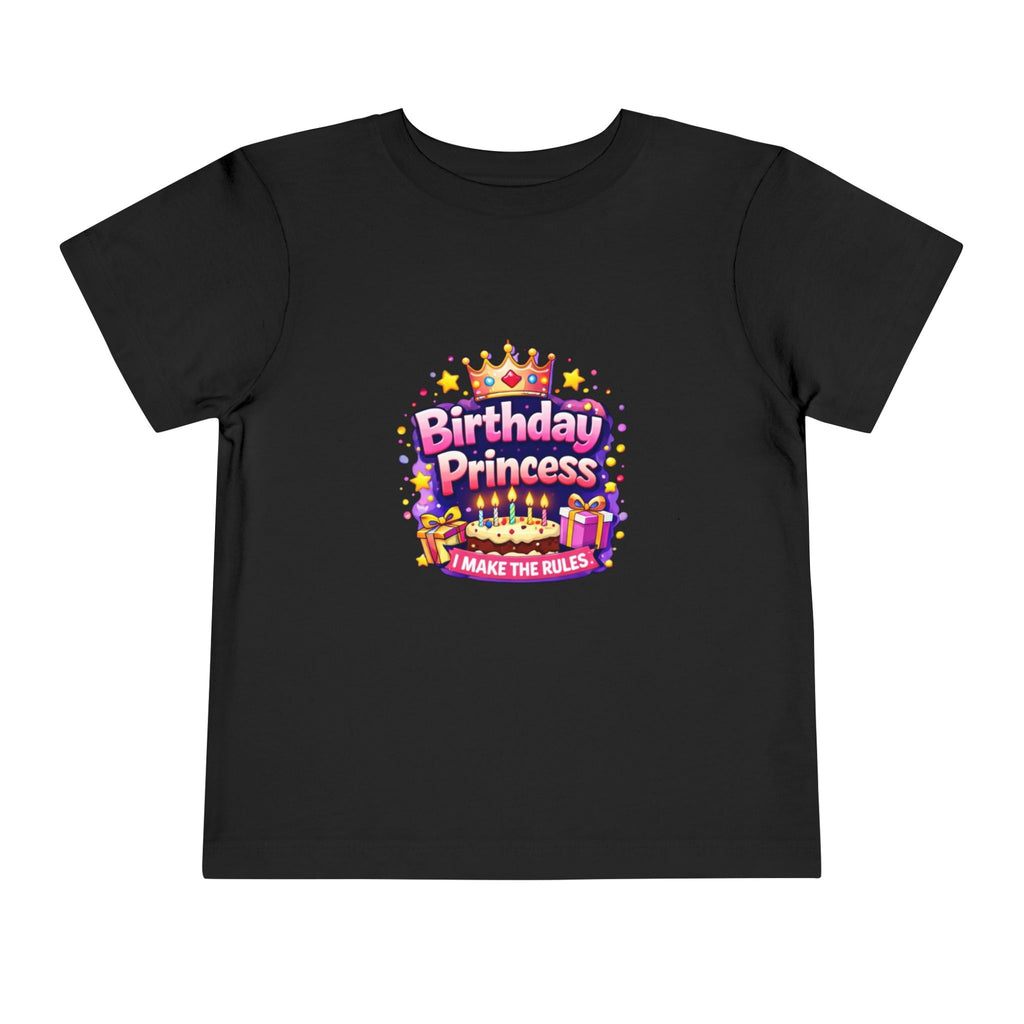 Birthday Princess Toddler Tee – "I Make The Rules" Kids Birthday Shirt
