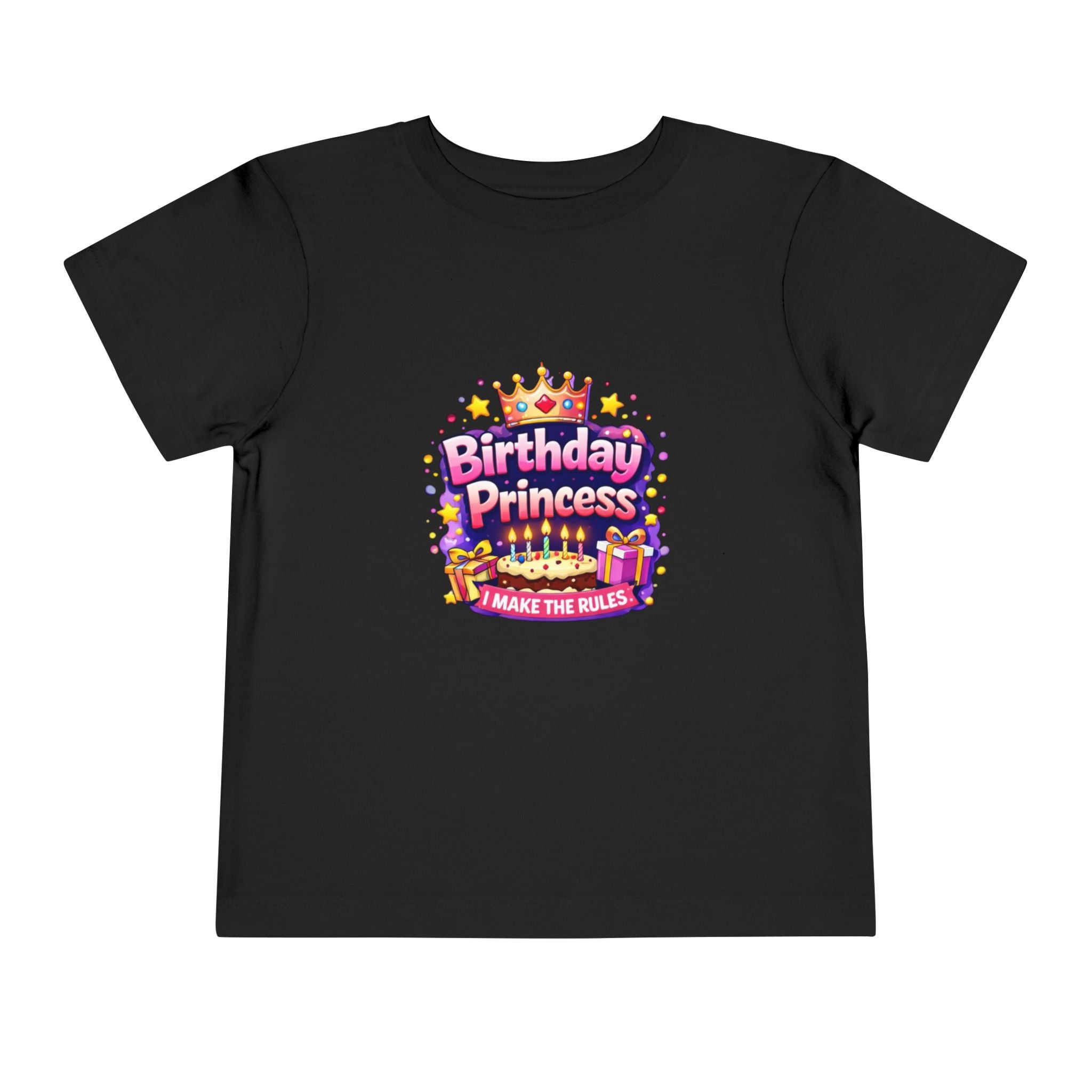 Birthday Princess Toddler Tee – "I Make The Rules" Kids Birthday Shirt