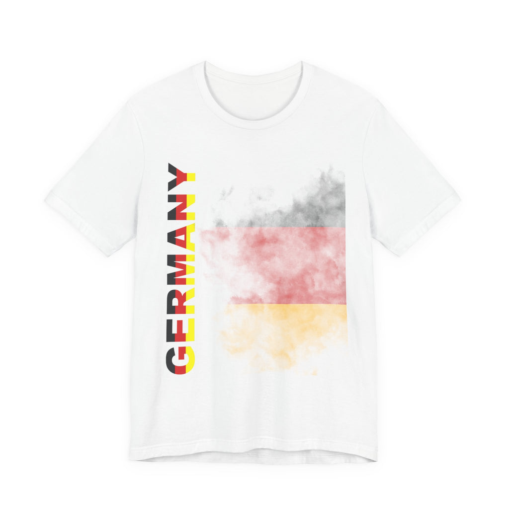 Germany Flag Eagle Tee — German Pride T‑Shirt (Smoky Flag Front, Coat of Arms Back)