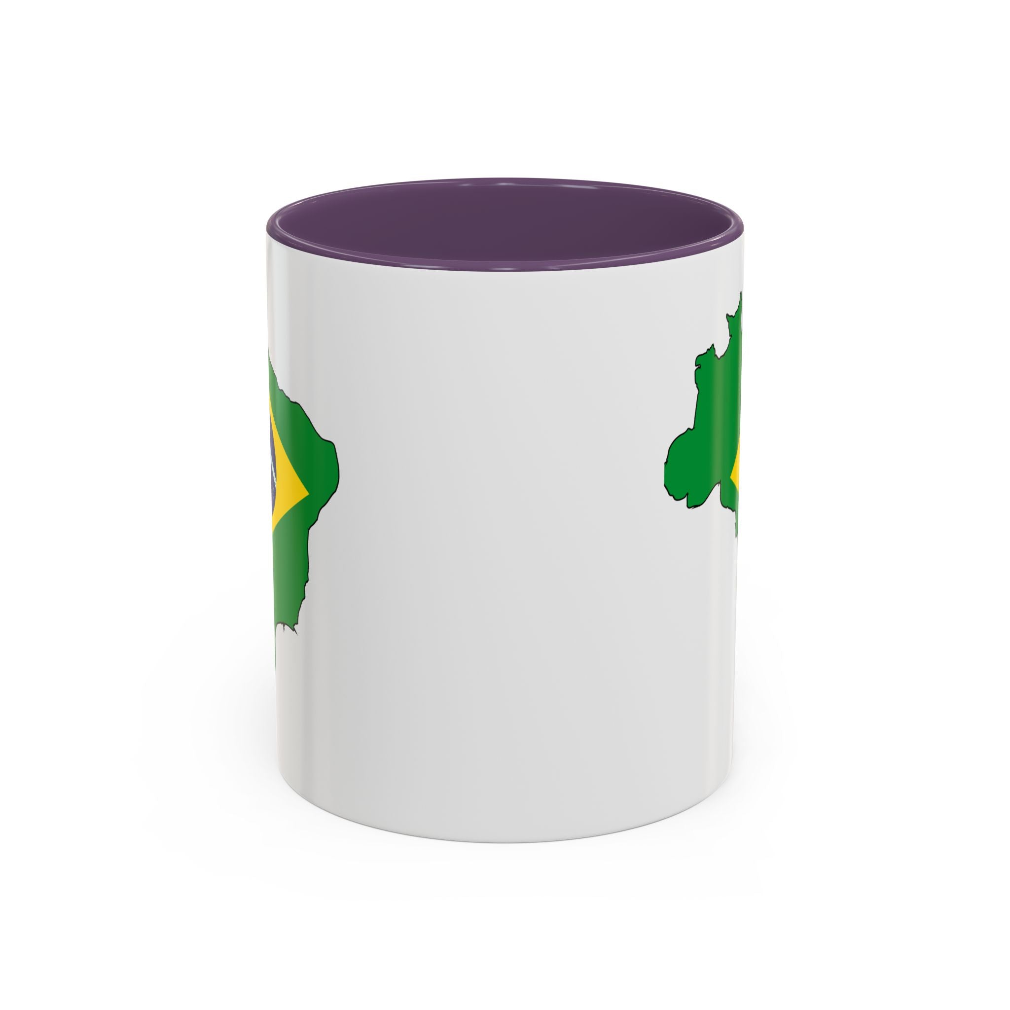 Brazil Map Coffee Mug — Brazilian Flag Accent 11/15oz
