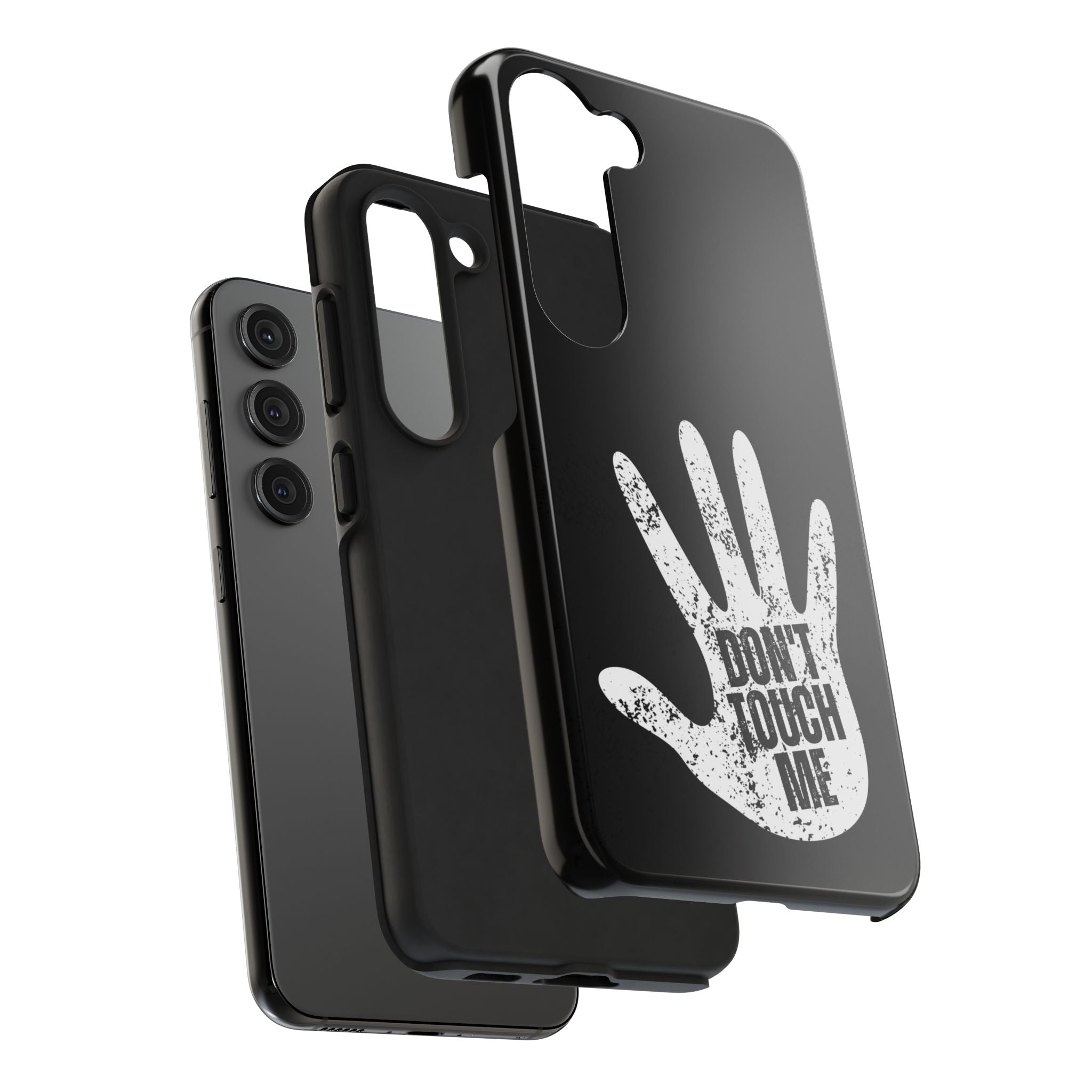 Phone Case — “Don’t Touch Me” Black Protective Tough Case