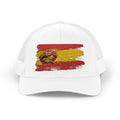 Spain Flag Trucker Cap — Distressed Spanish Flag Snapback Hat
