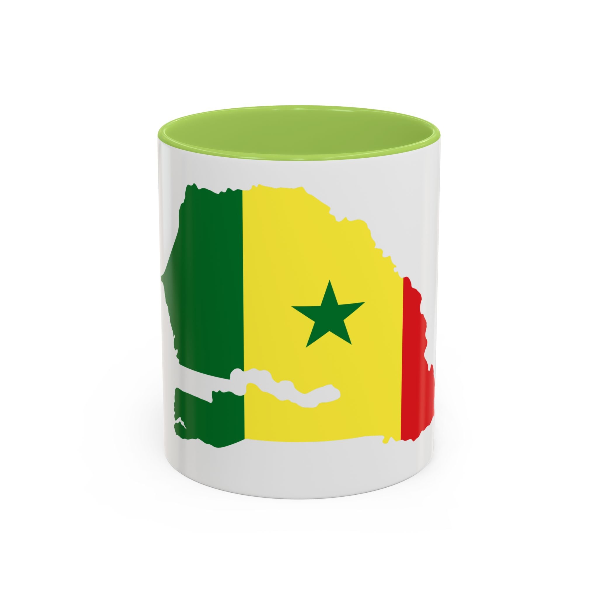 Senegal Flag Map Accent Coffee Mug – Pride Gift for Senegalese Coffee Lovers