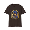 Eid Mubarak T-Shirt — Crescent Moon & Mosque Graphic
