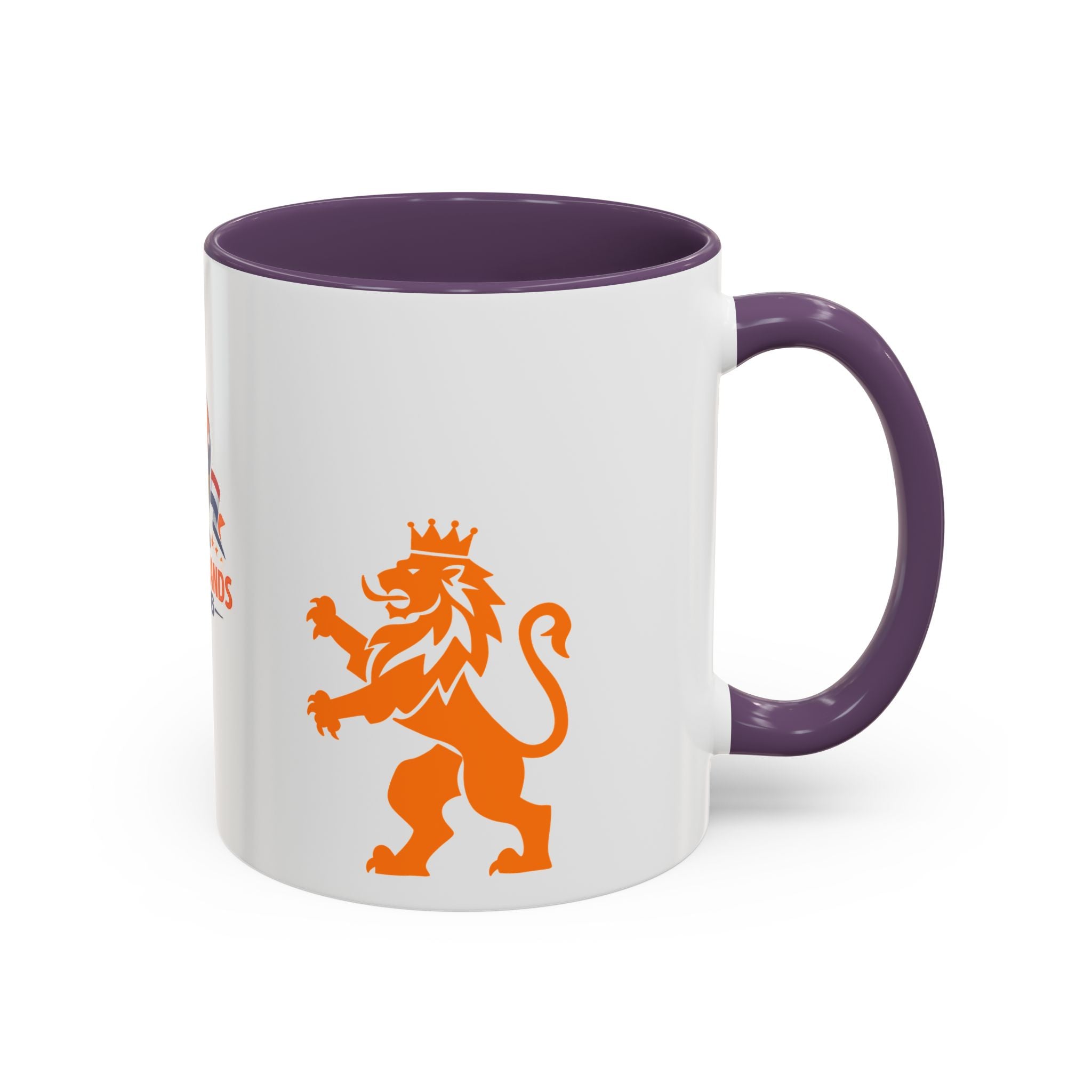 Netherlands 2026 Soccer Fan Coffee Mug — Orange Lion Accent Mug
