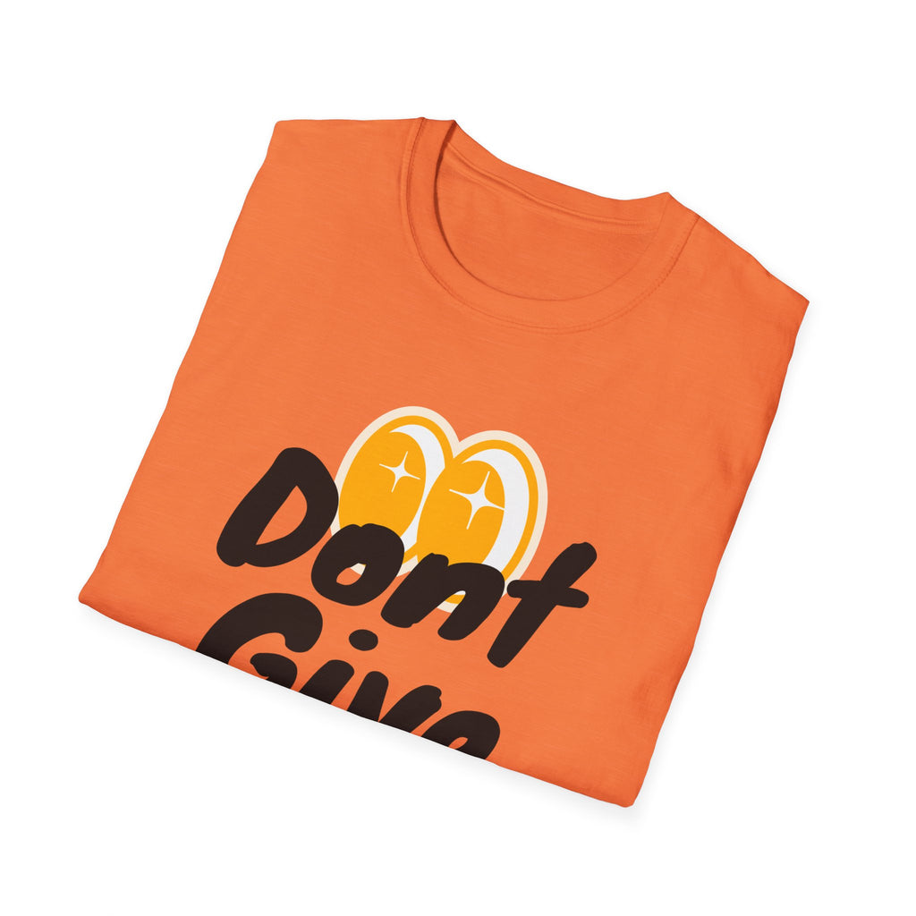 Don't Give Up T-Shirt — Motivational Graphic Tee with Positive Icons