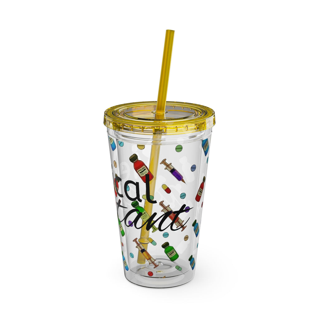 Medical Assistant Tumbler with Straw