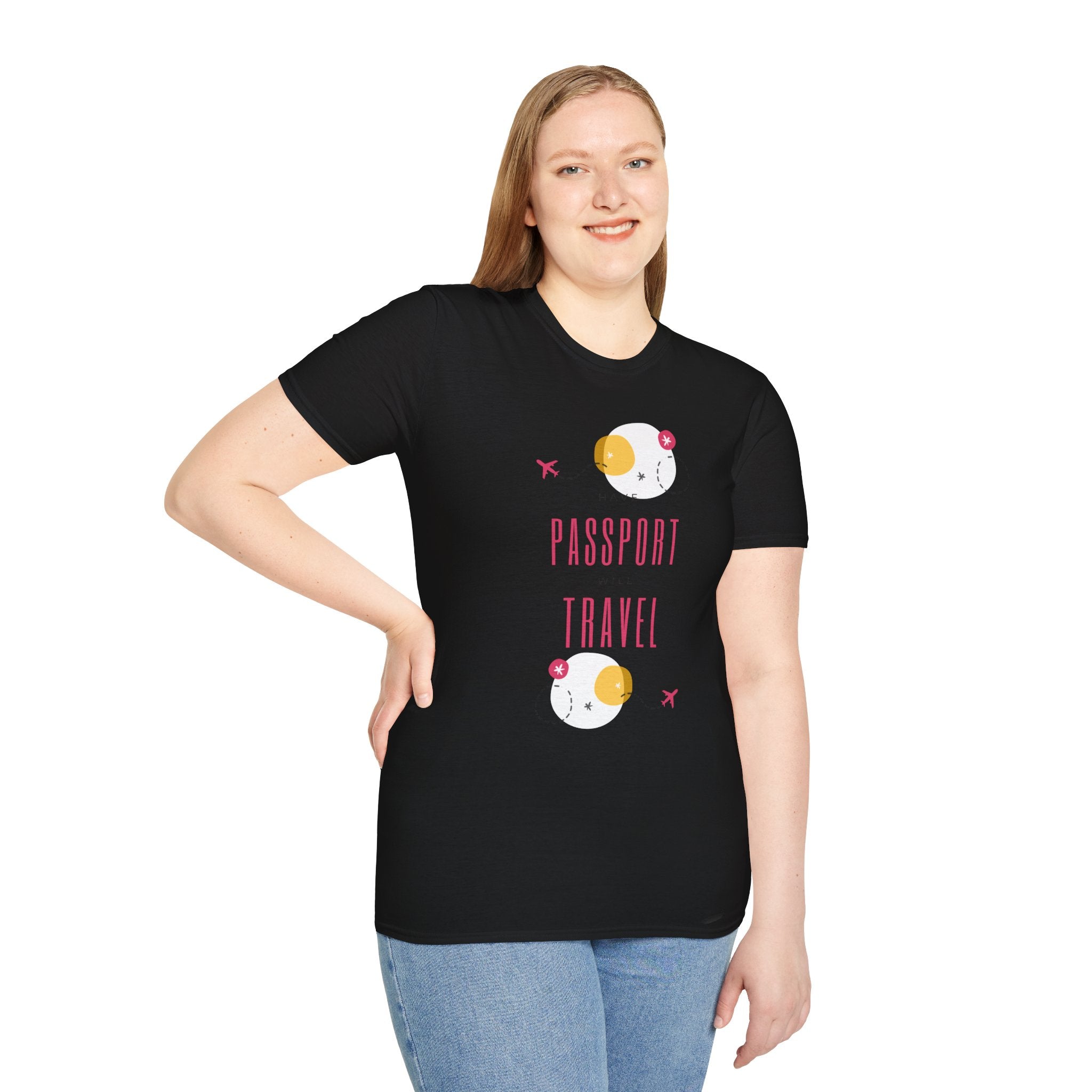 Passport & Travel Graphic T-Shirt — Cute Minimalist Travel Tee