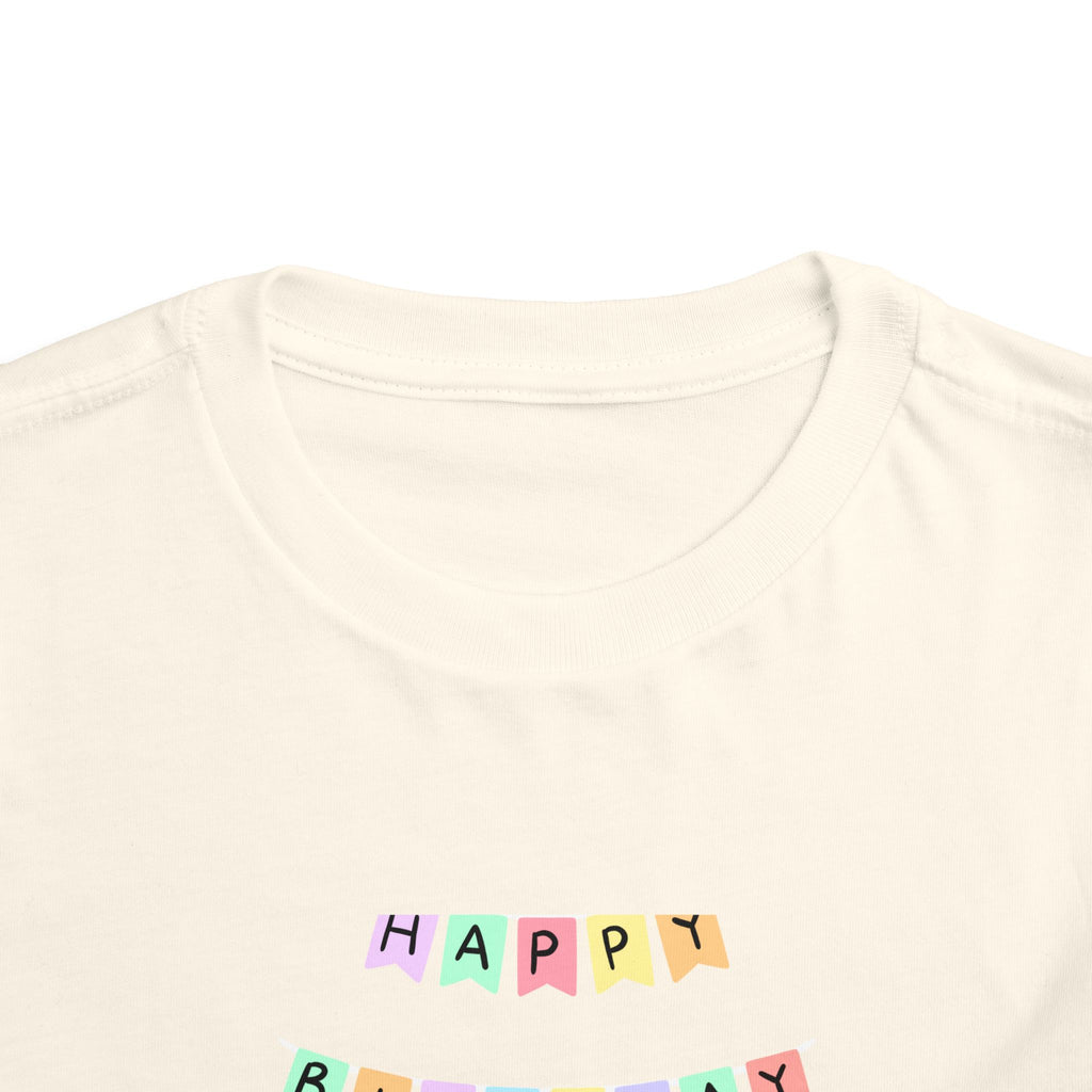 Toddler Birthday Castle Tee — "Happy Birthday" Princess Shirt