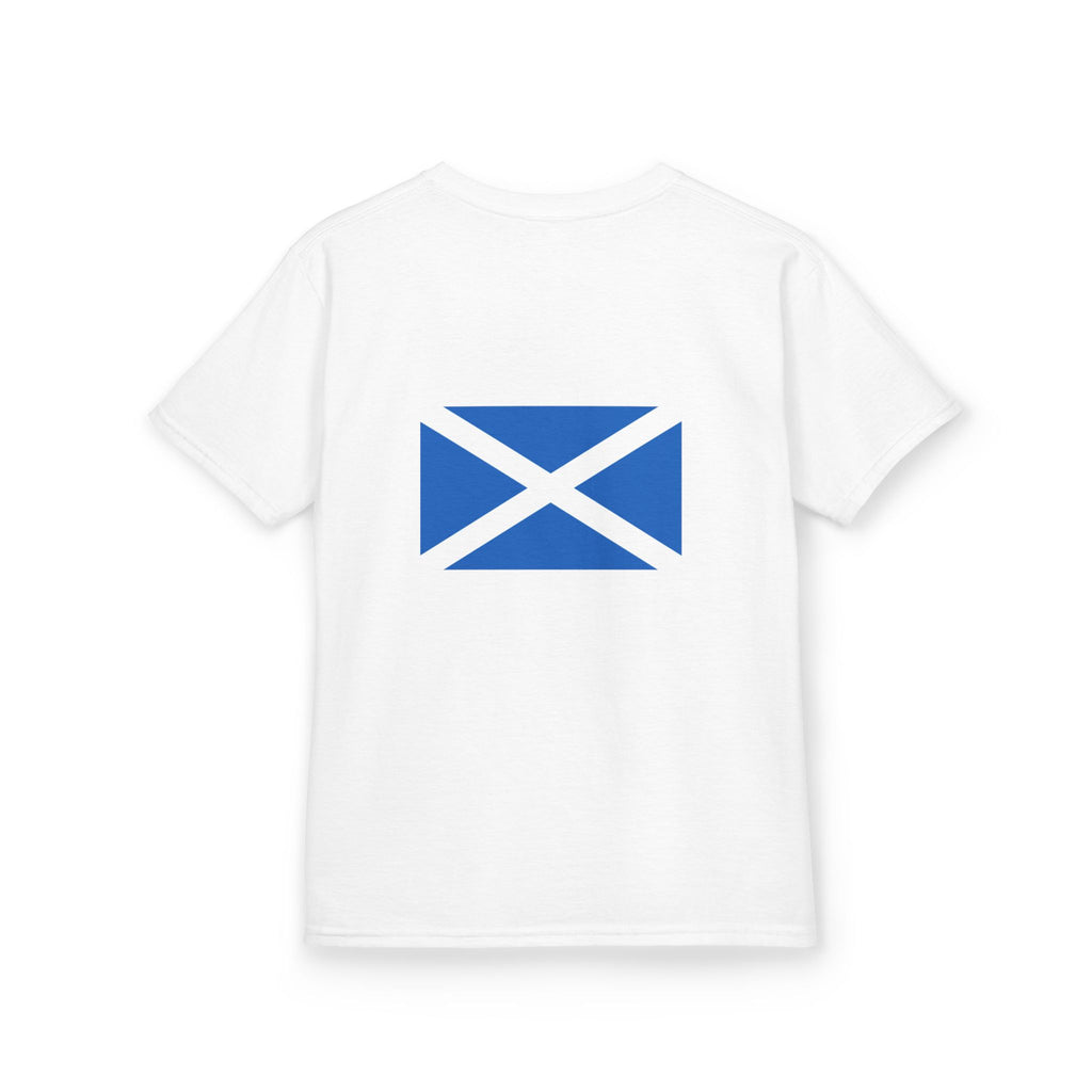 Scotland Kids T‑Shirt — Scotland Crest & Saltire 2026 Youth Tee