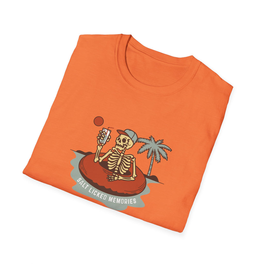 Hello Summer Skeleton T-Shirt — Retro Beach Vacation Tee