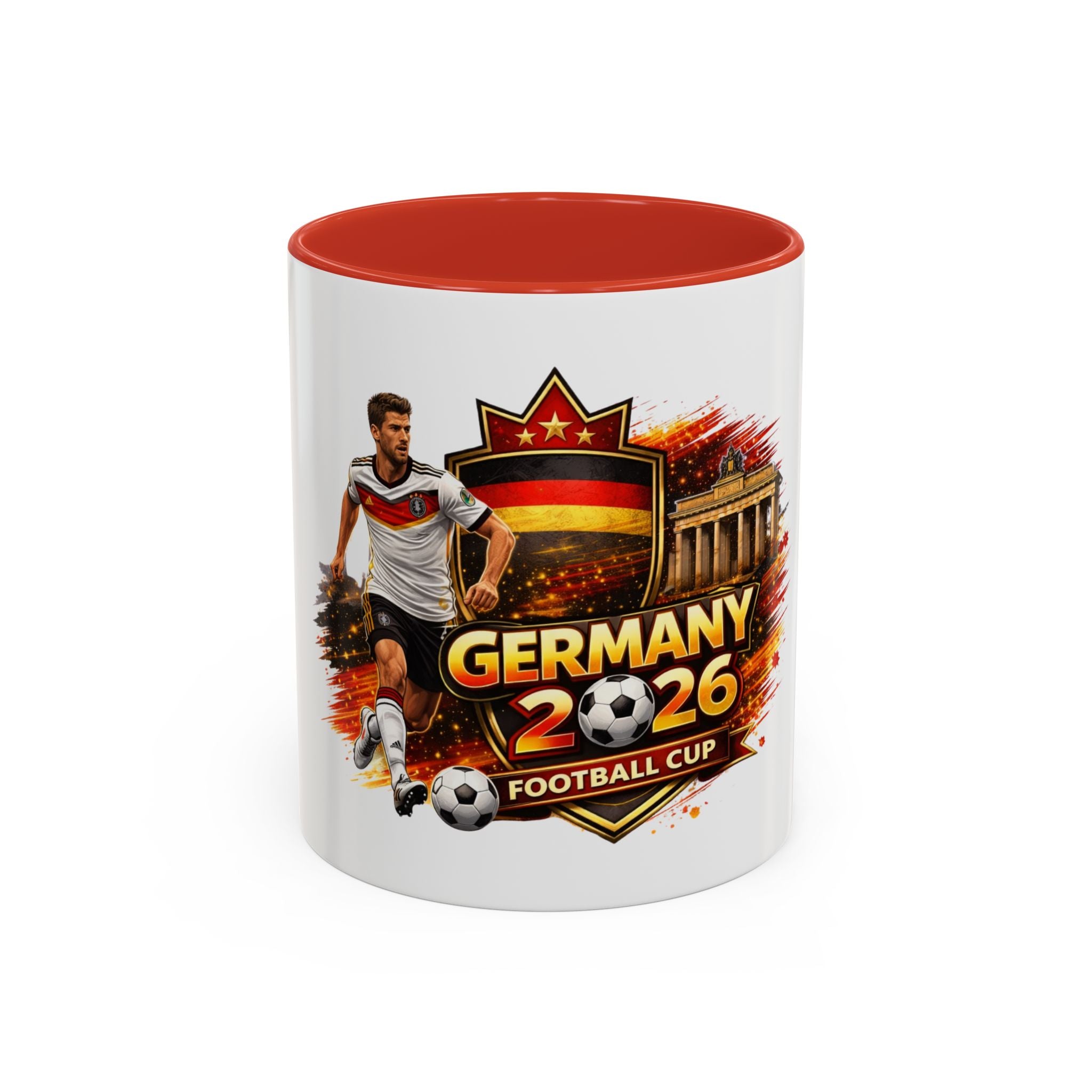 Germany 2026 Football Cup Coffee Mug – Soccer Fan Germany 2026 Accent Mug