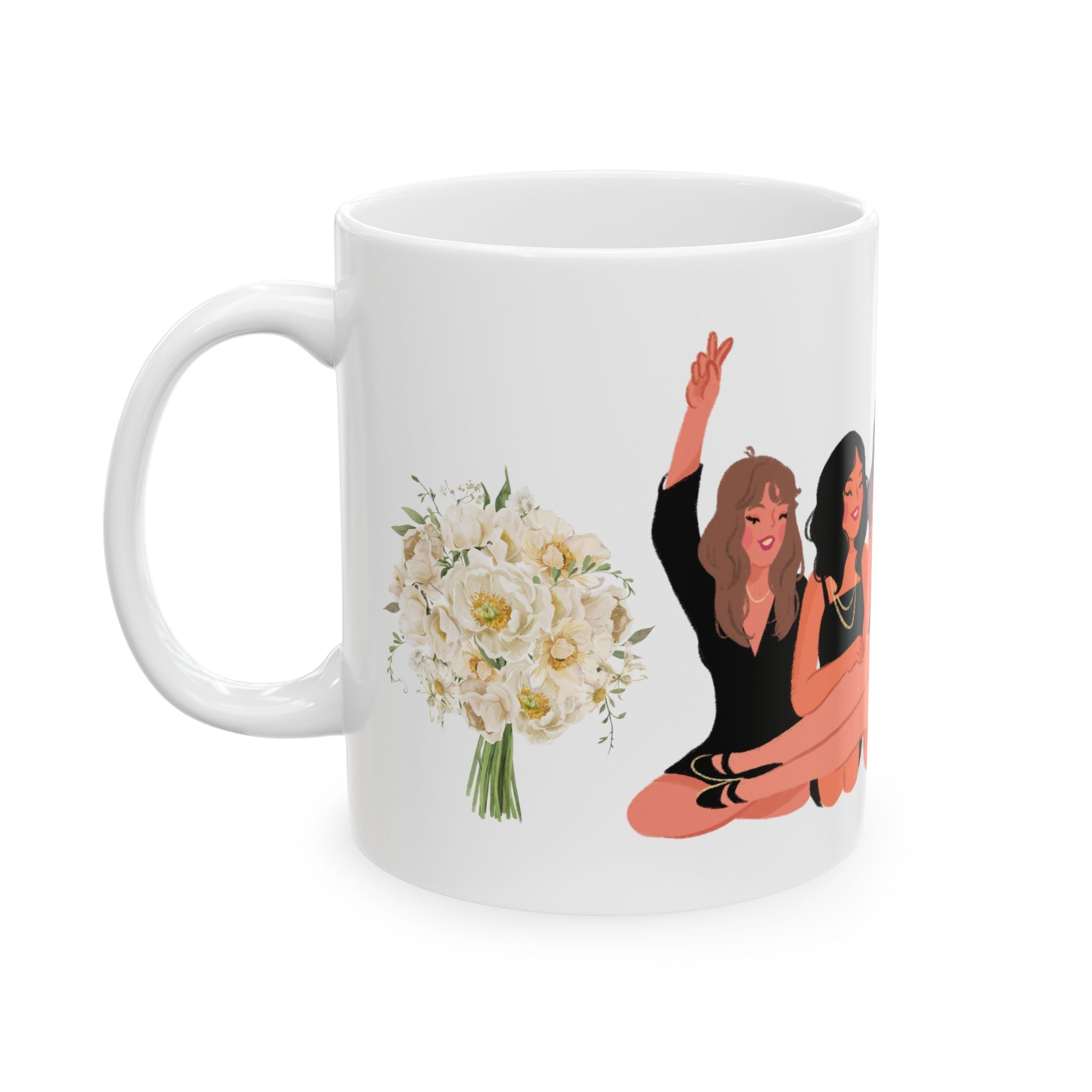 Bachelorette Party Ceramic Mug – Bridesmaid Squad Coffee Cup (11oz/15oz)