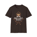 Dog Lover T-Shirt — "Home Is Where The Dog Is" Paw Print Tee
