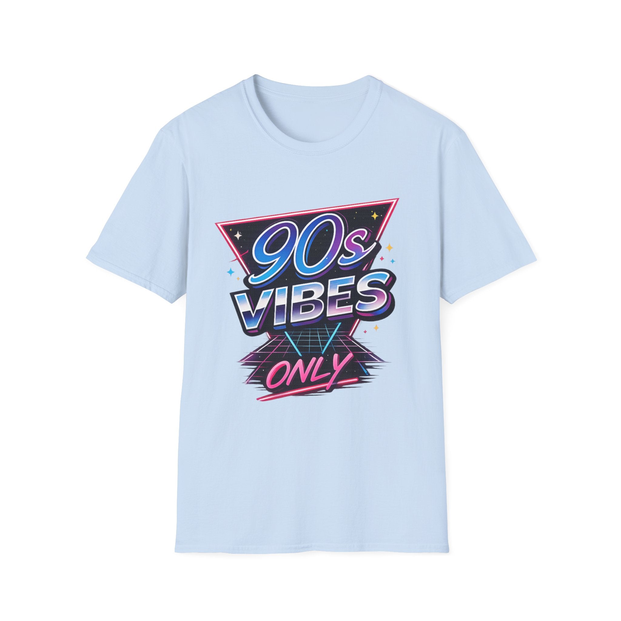 90s Vibes T-Shirt — Retro Neon Graphic Tee
