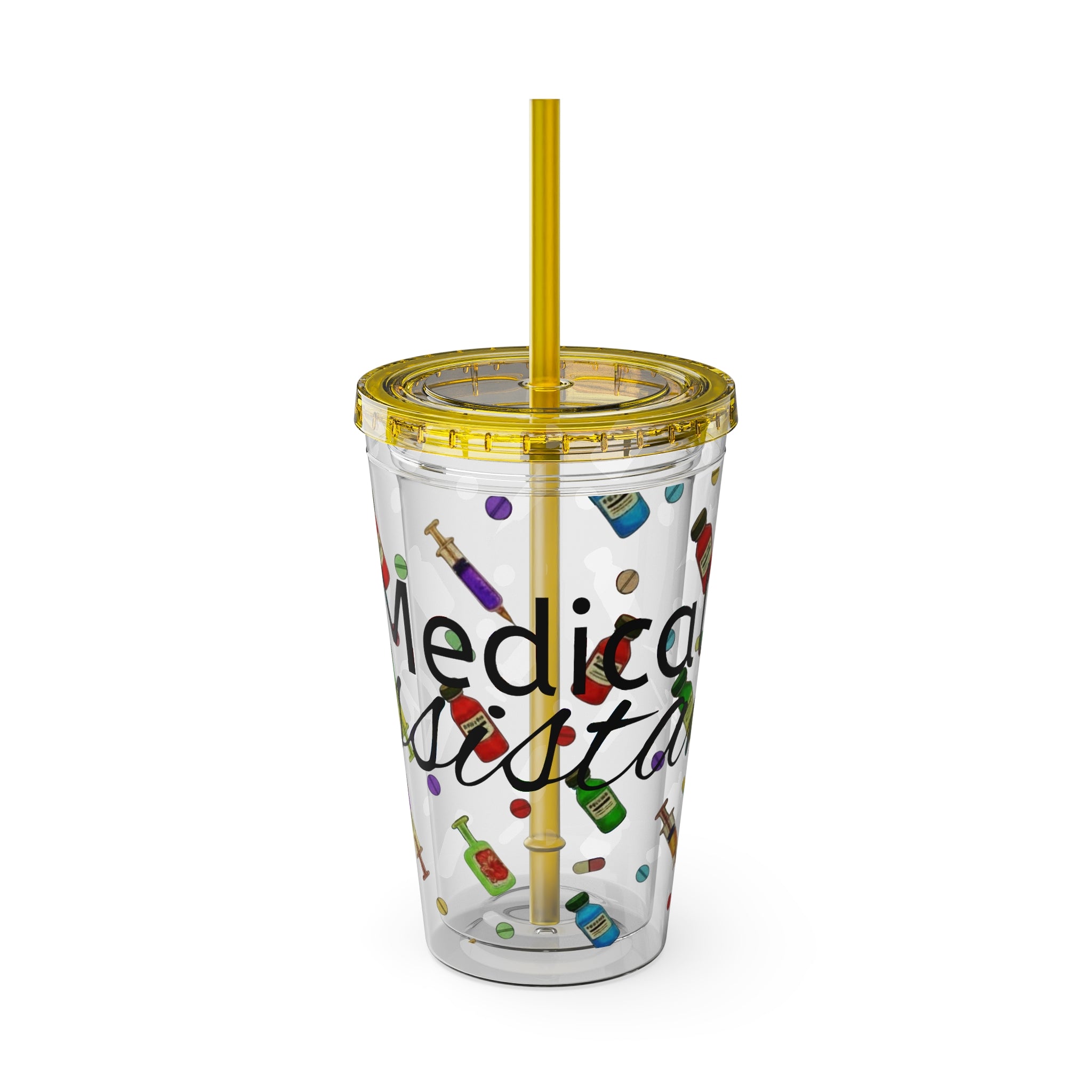 Medical Assistant Tumbler with Straw