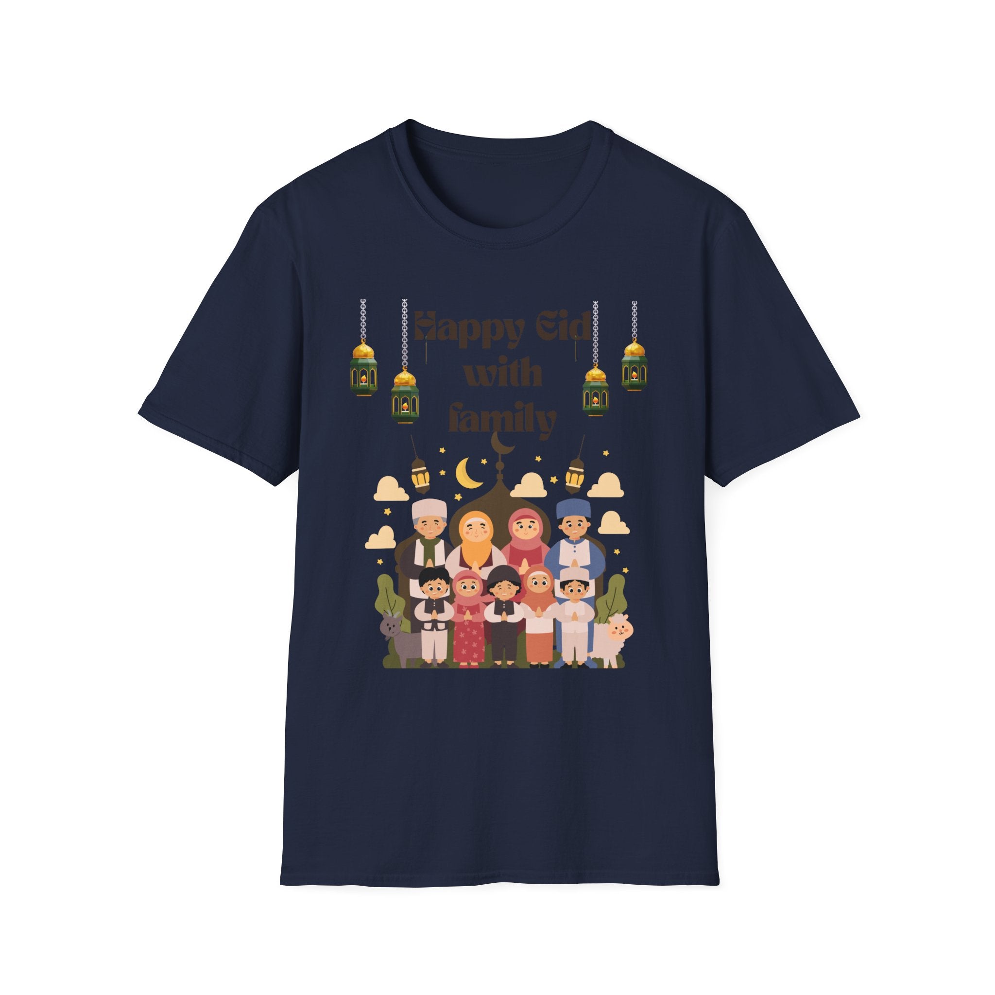 Eid with Family T-Shirt – Happy Eid Muslim Family Celebration Tee