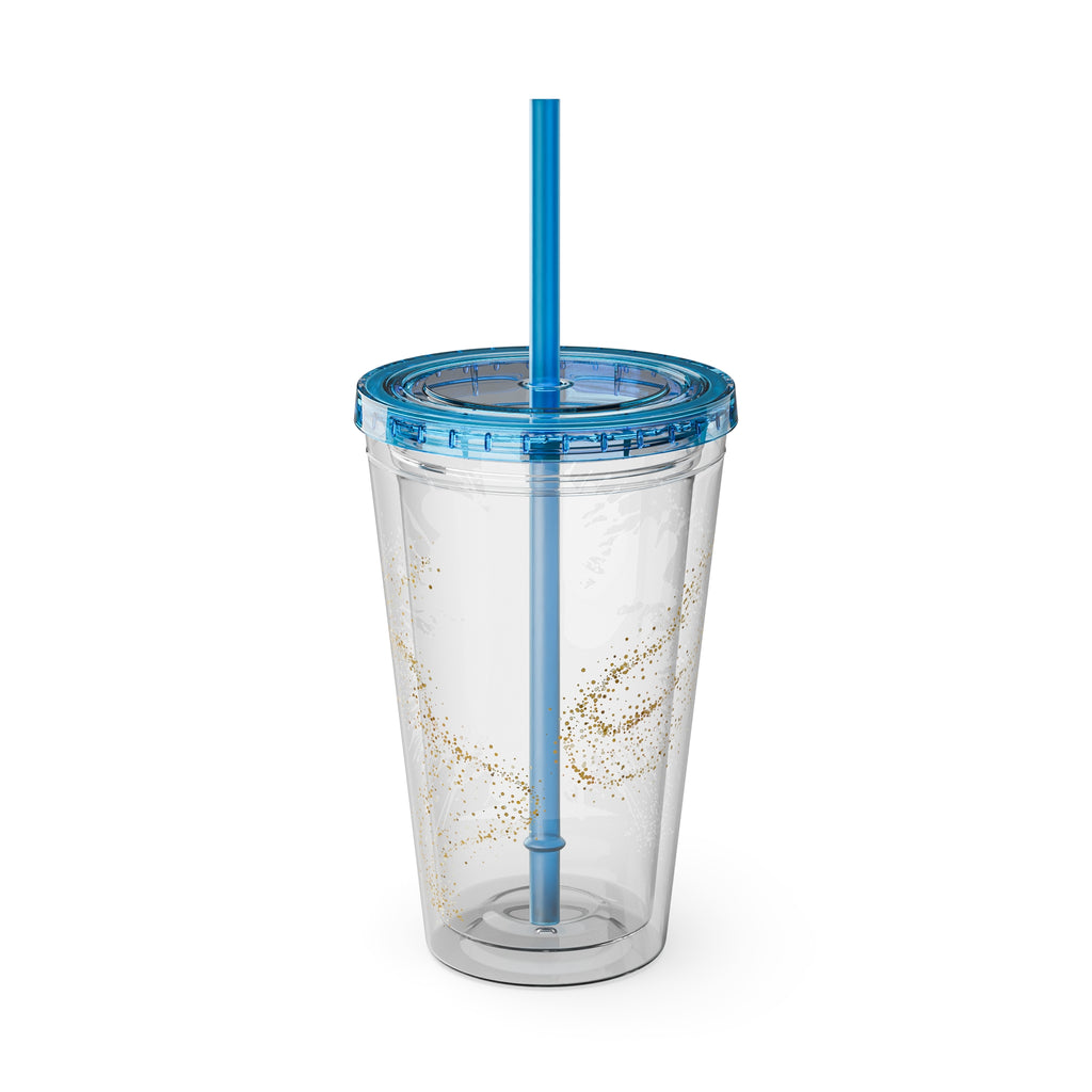 Minnie Mouse Sunsplash 16oz Tumbler with Straw