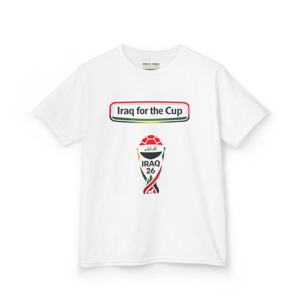 Iraq for the Cup Kids T‑Shirt — Iraq Soccer Fan Tee