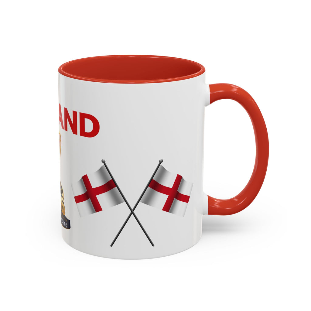 England 2026 Soccer Trophy Accent Coffee Mug — Cup Fan Gift (11/15oz)