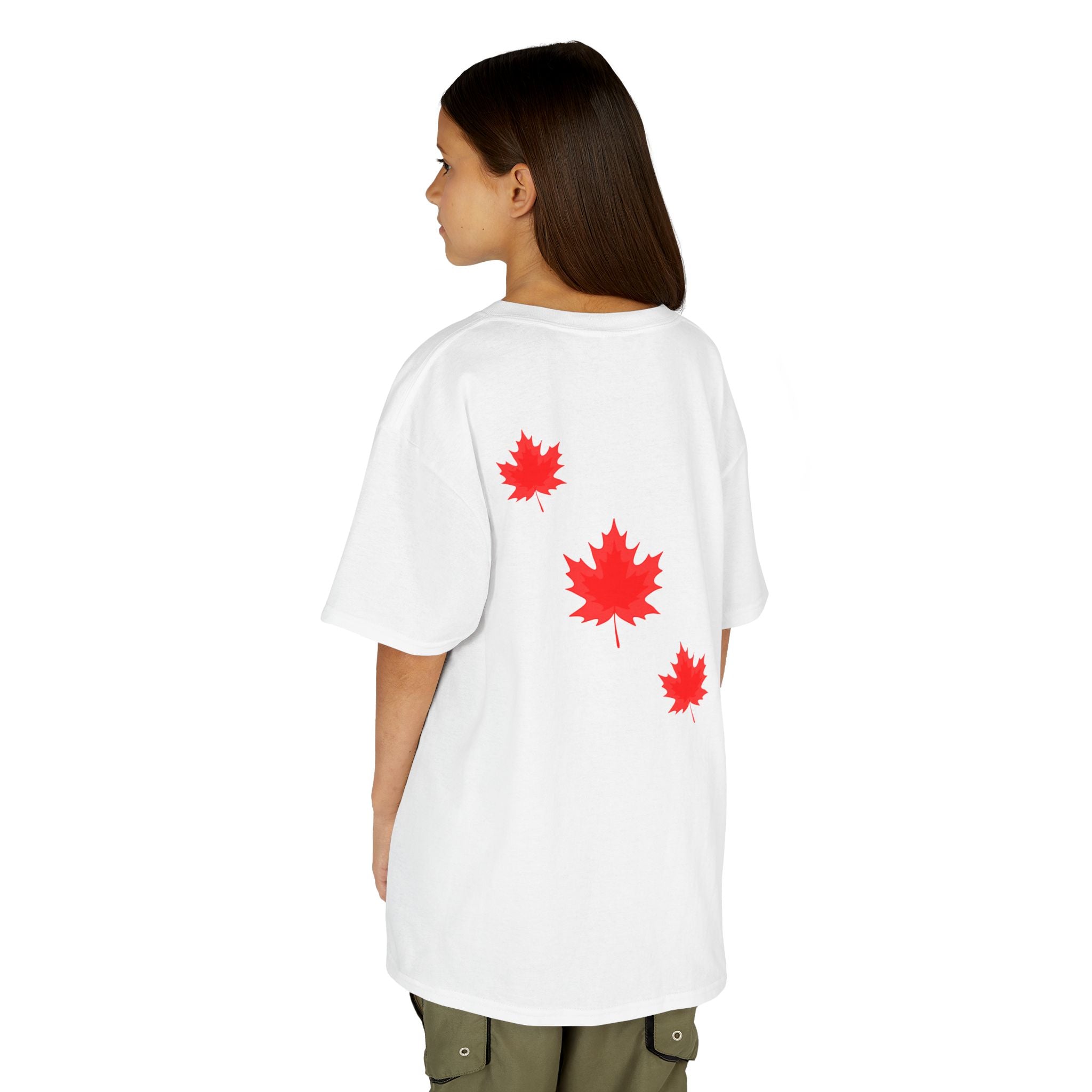 Canada 2026 Kids T‑Shirt — Soccer  Cup Logo with Maple Leaves
