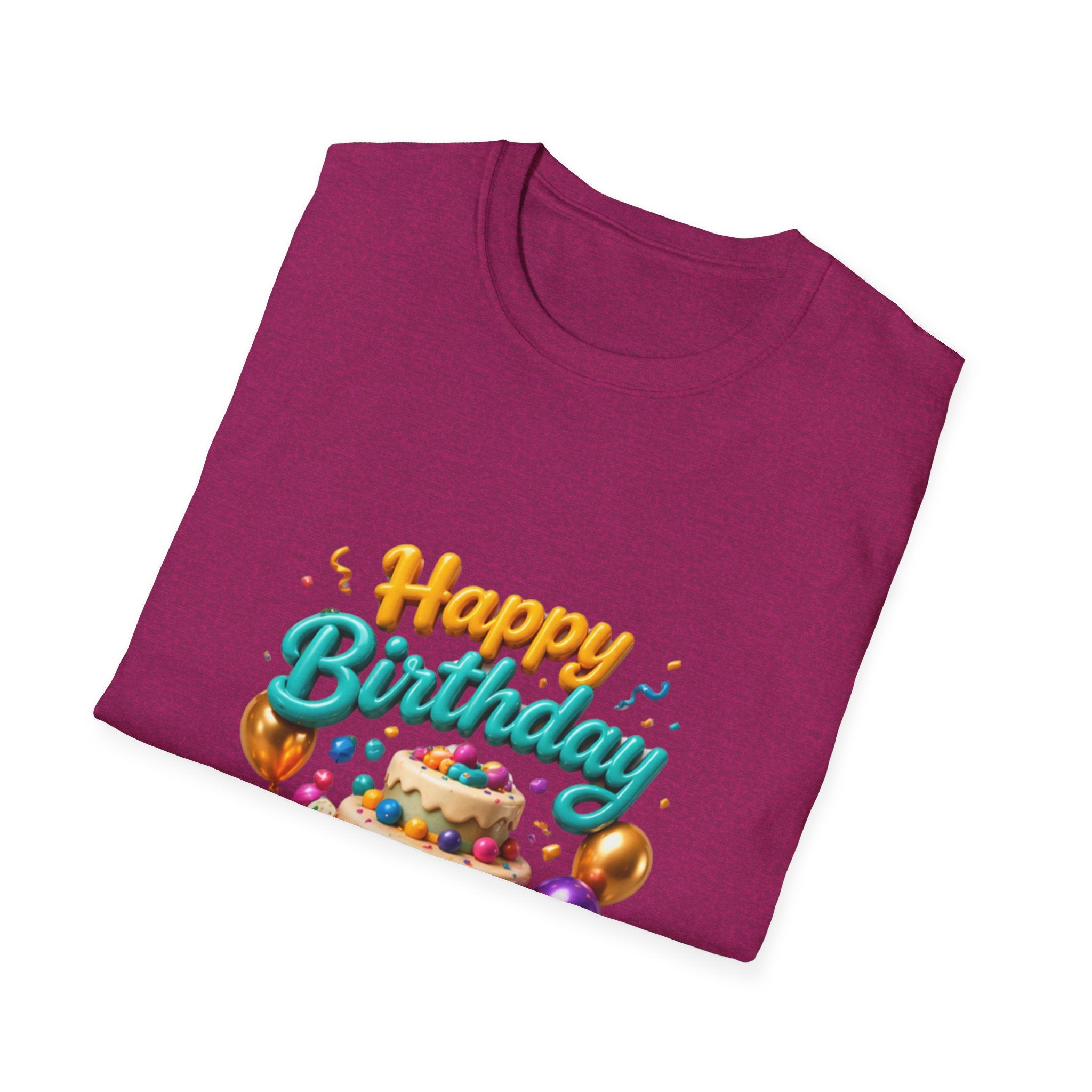 Birthday Party T-Shirt — "Happy Birthday, Let’s Party!"