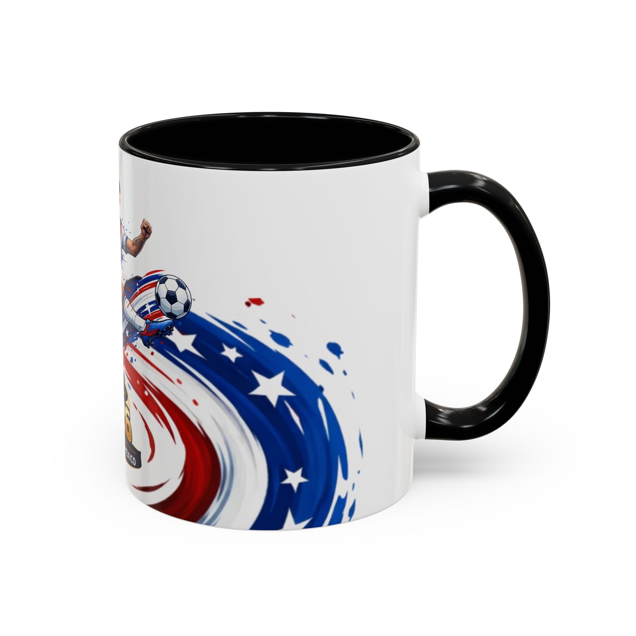 2026 CONCACAF Soccer Champion Accent Mug — USA Canada Mexico  Cup Qualifier Design