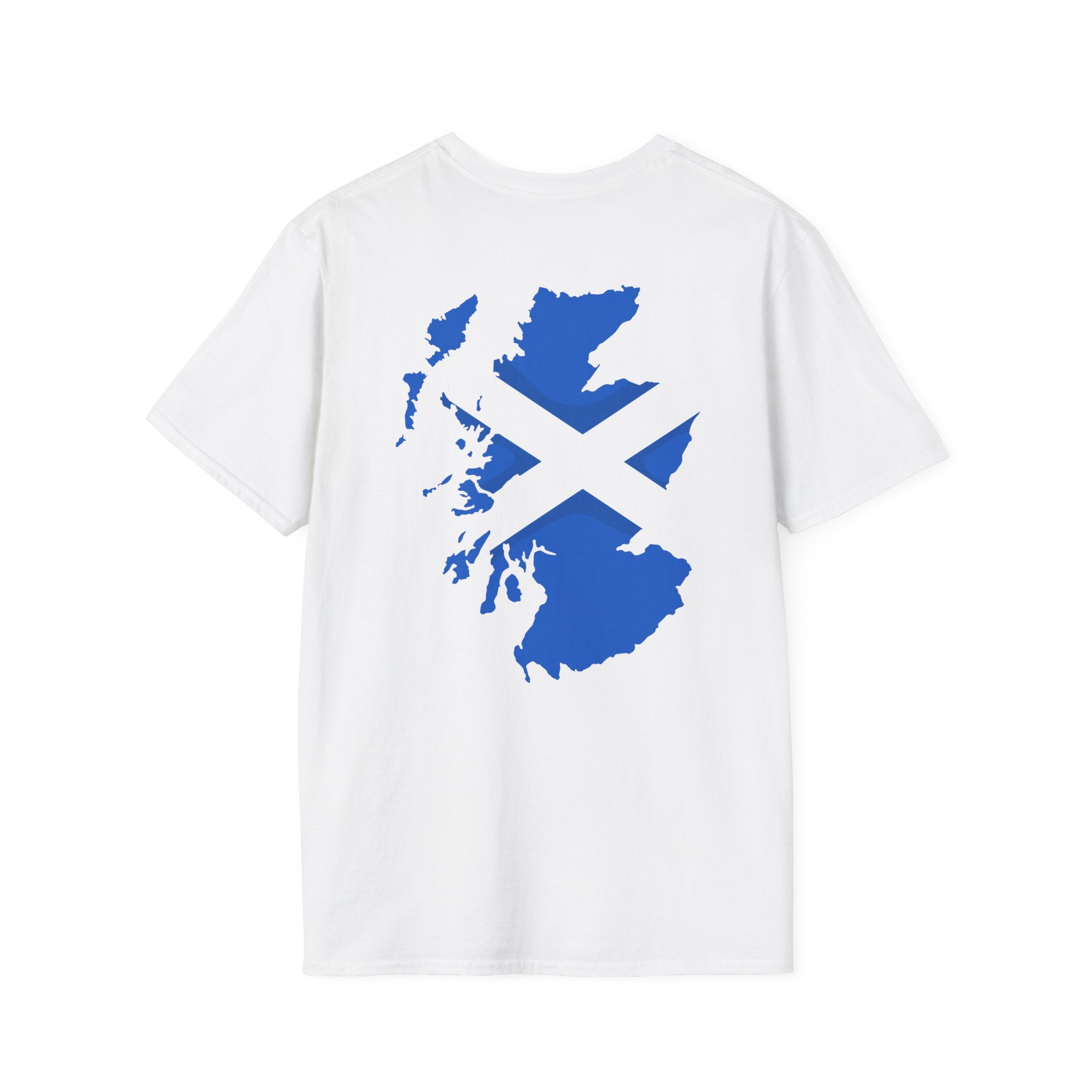 Scotland Map T-Shirt with Saltire Crest – Scottish Pride Tee