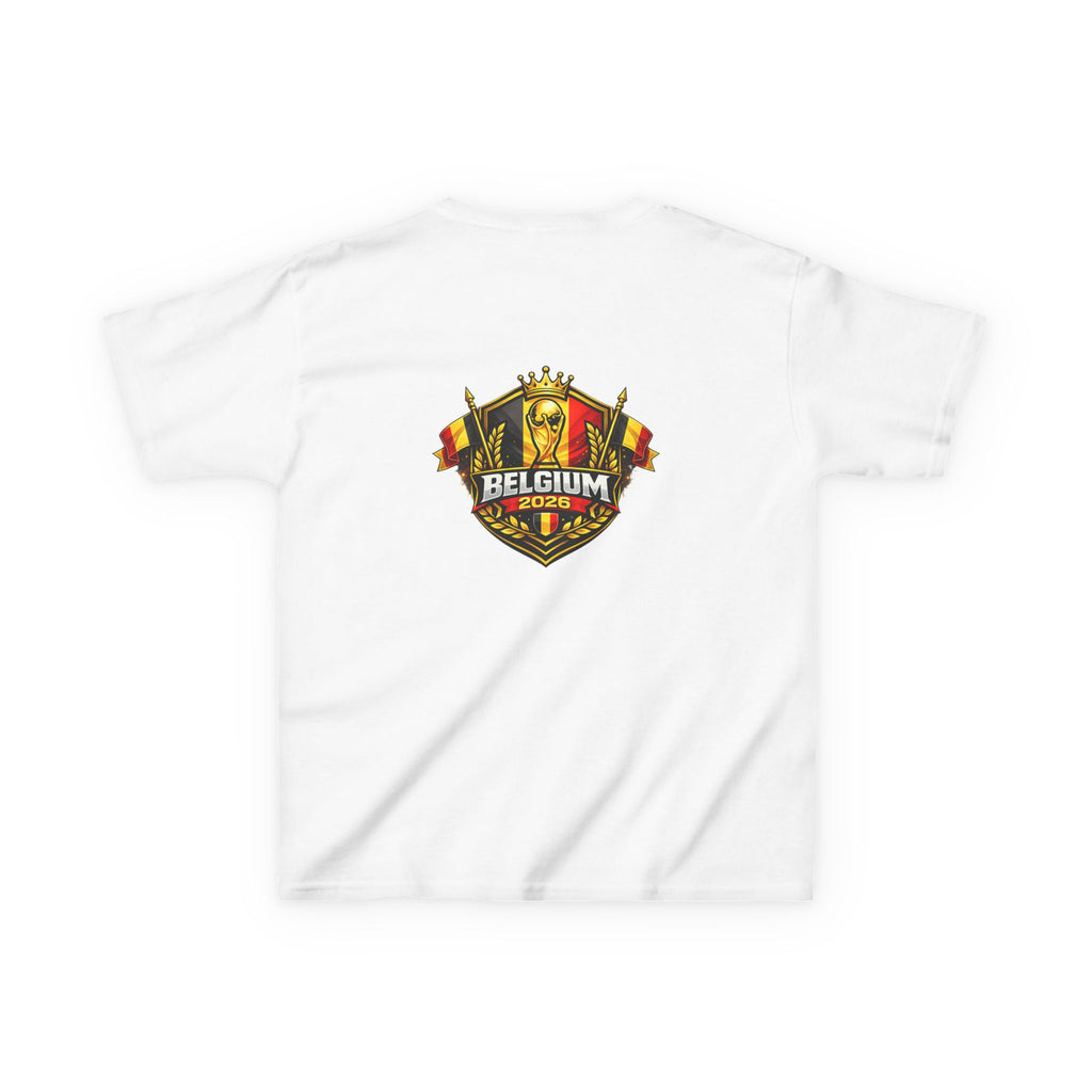 Belgium Kids T‑Shirt – Crowned Lion Crest Football Fan Tee (Belgium 2016)