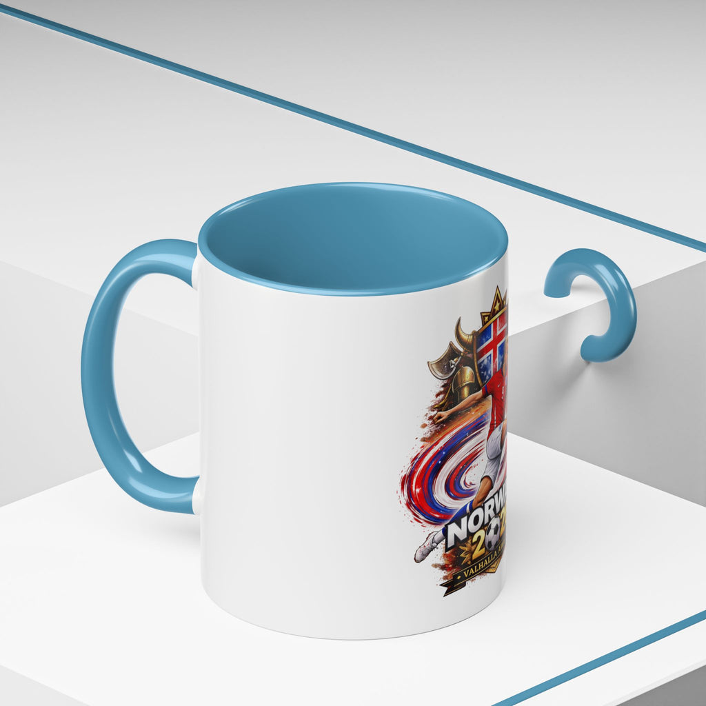 Norway 2026 Soccer Mug – Valhalla Awaits Football Fan Coffee Cup