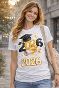 2026 graduation gold, and black