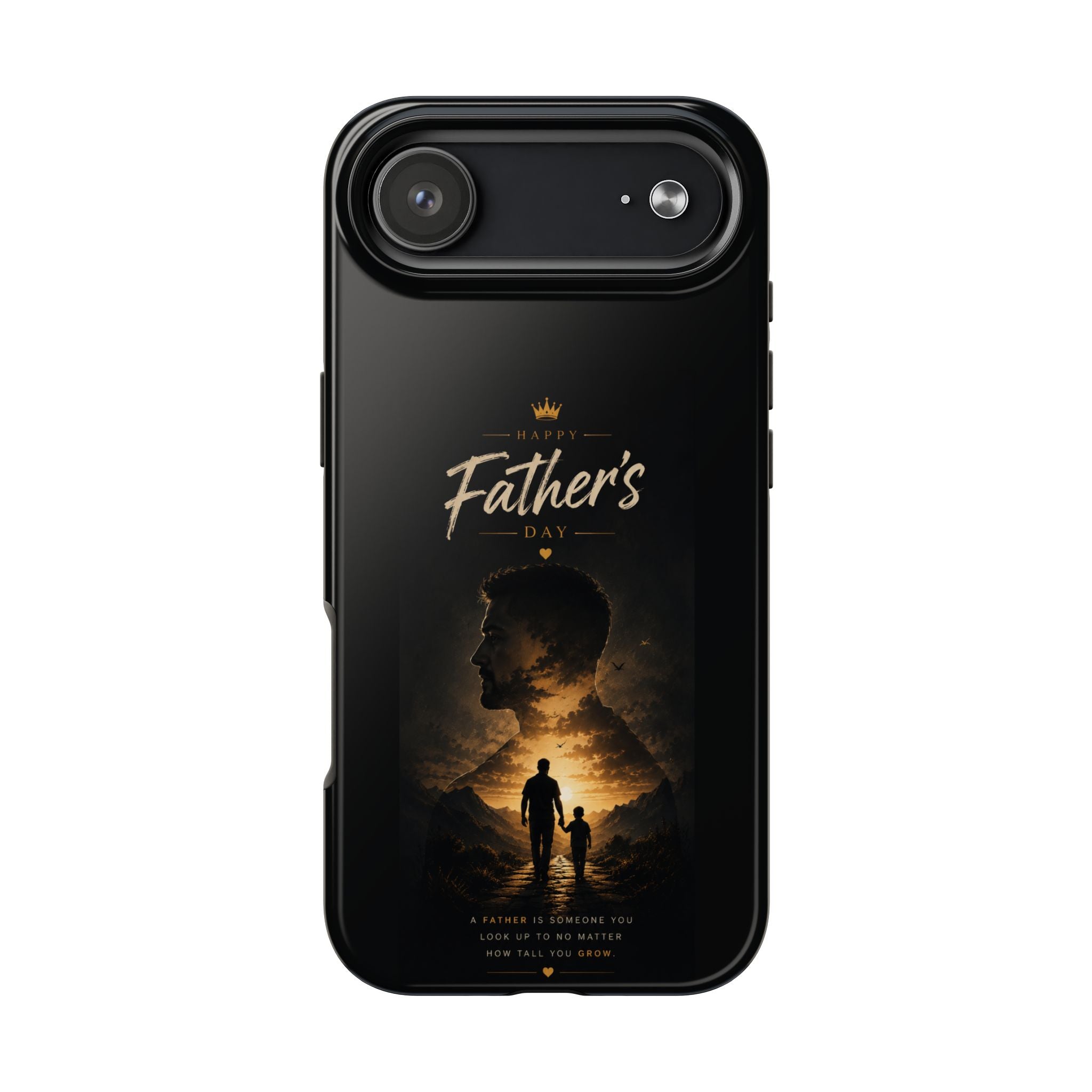 Father's Day Tough Phone Case – Silhouette Dad & Child Tribute