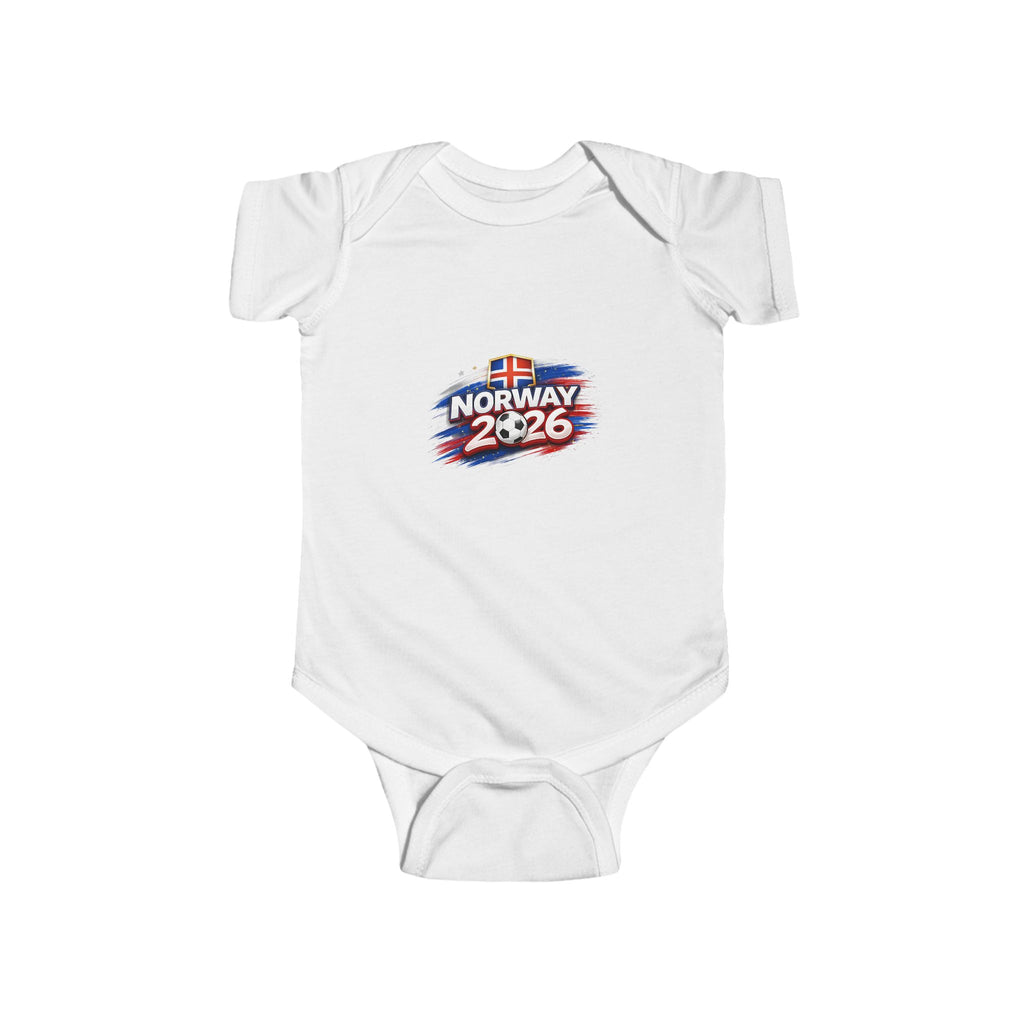 Norway 2026 Infant Bodysuit – Cute Norwegian Flag Baby Onesie