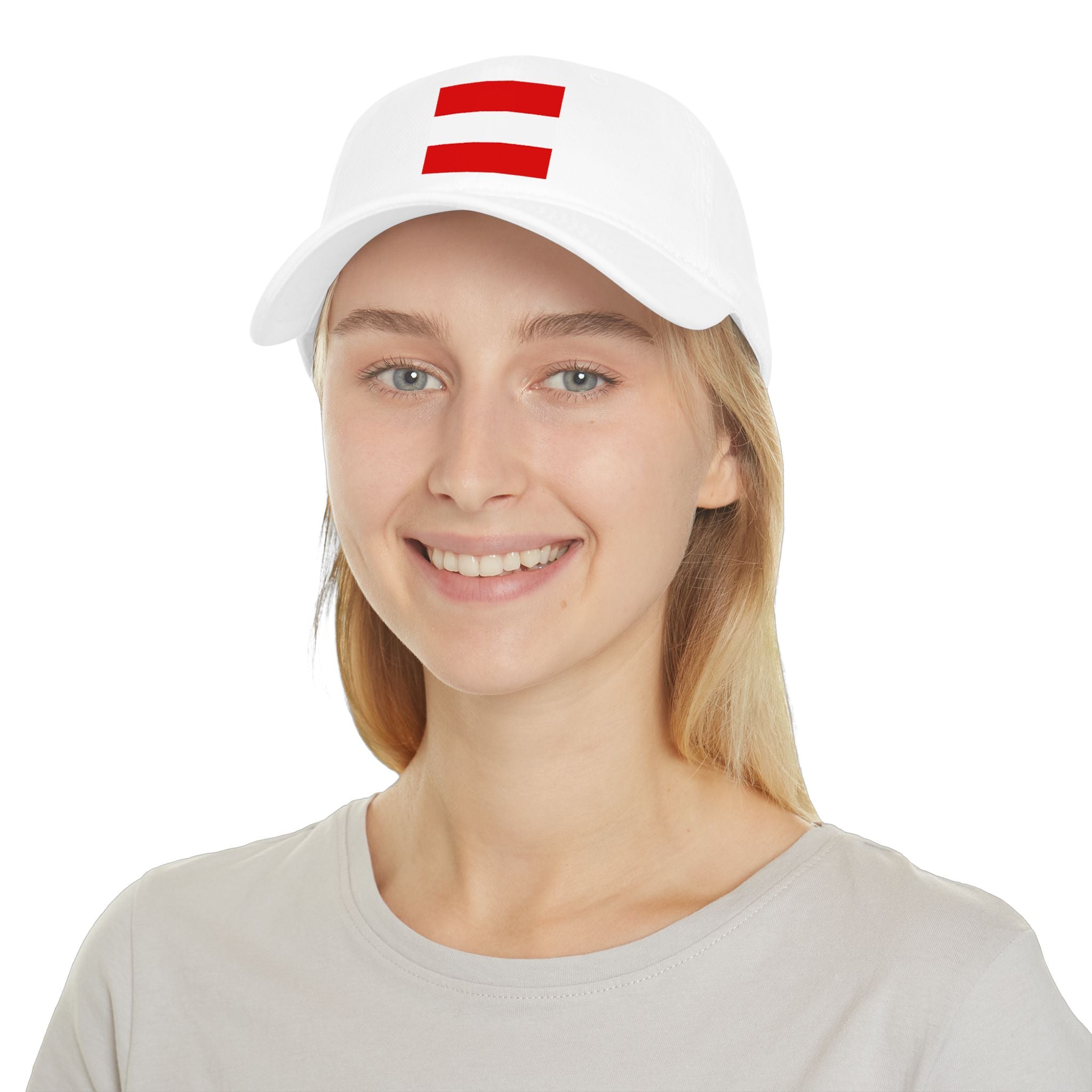Austria Red Equal Sign Cap – Minimalist Equality Baseball Hat