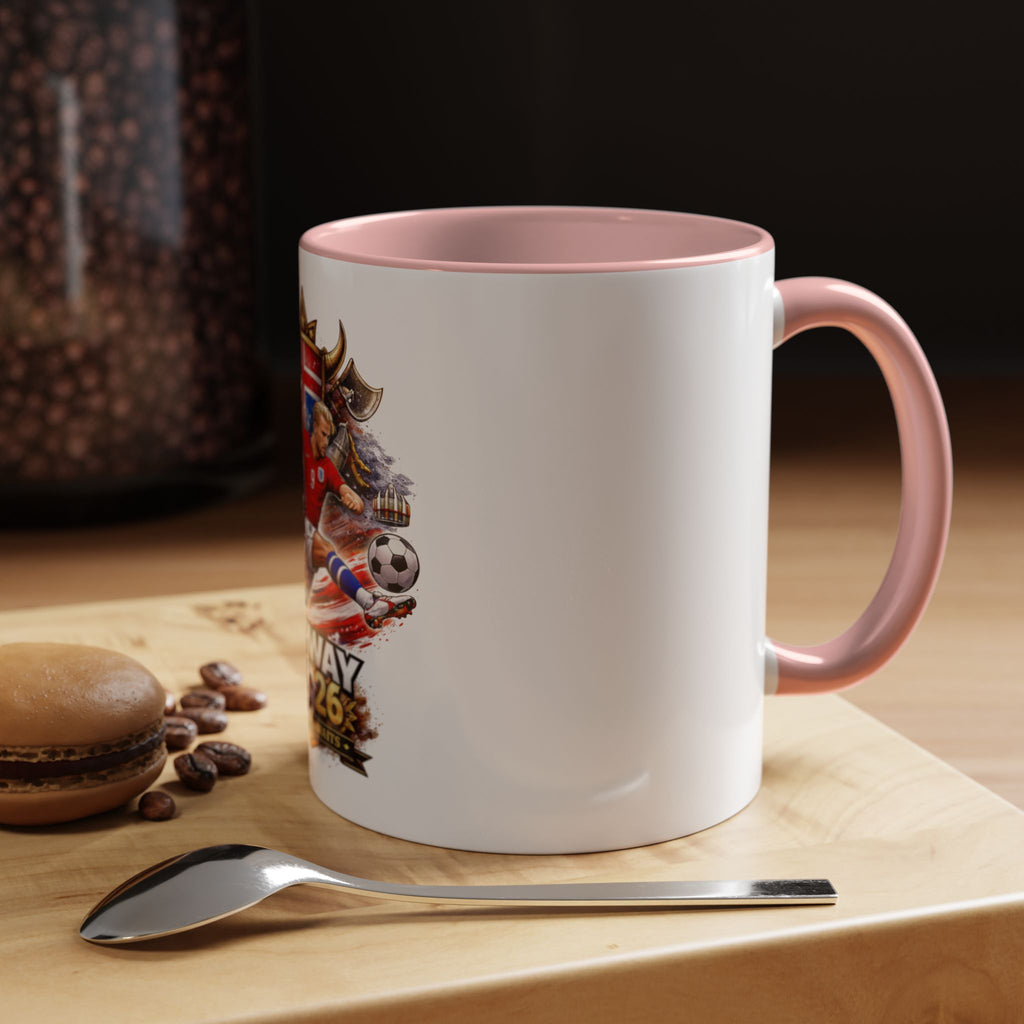 Norway 2026 Soccer Mug – Valhalla Awaits Football Fan Coffee Cup