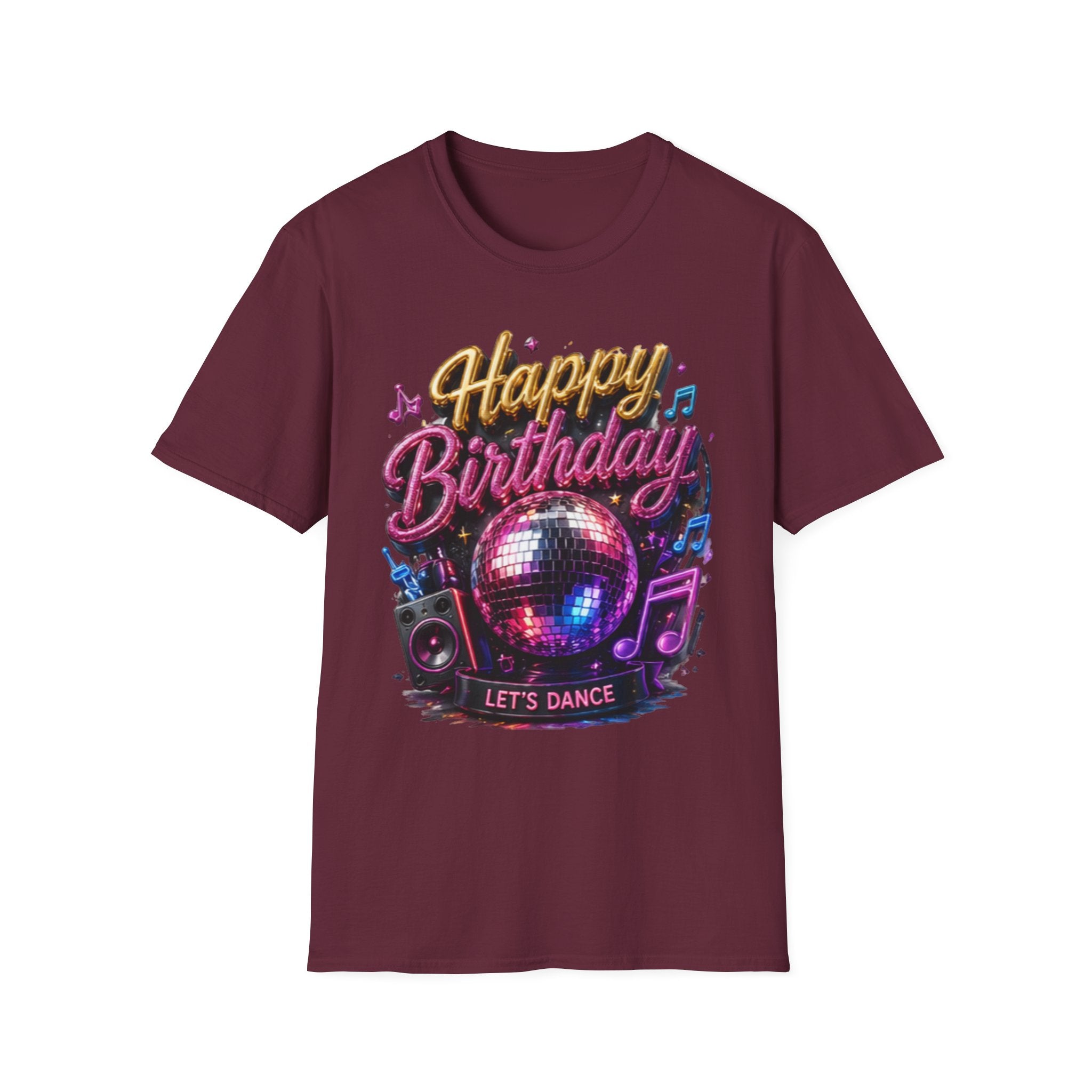 Happy Birthday Disco T-Shirt — Let's Dance Party Tee