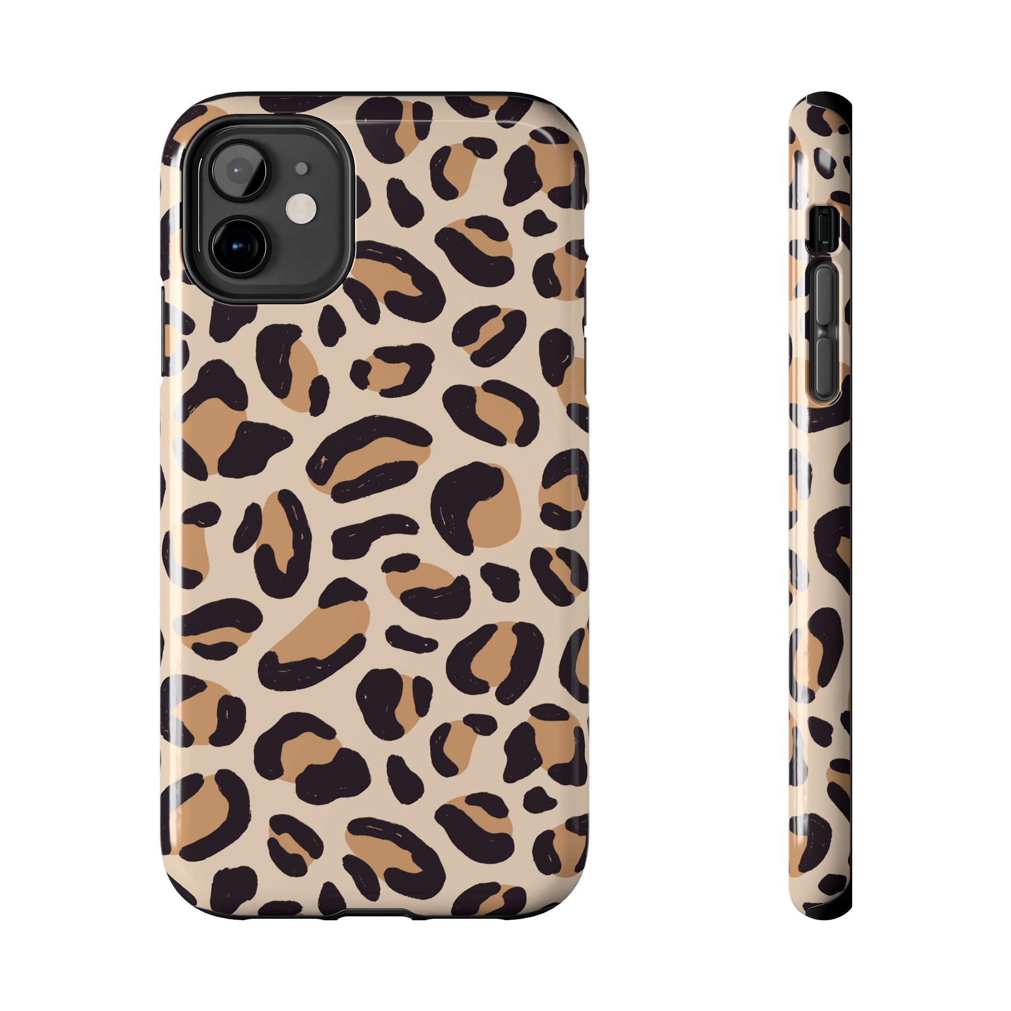 Leopard Print Tough Phone Case – Durable Glam Protective Cover